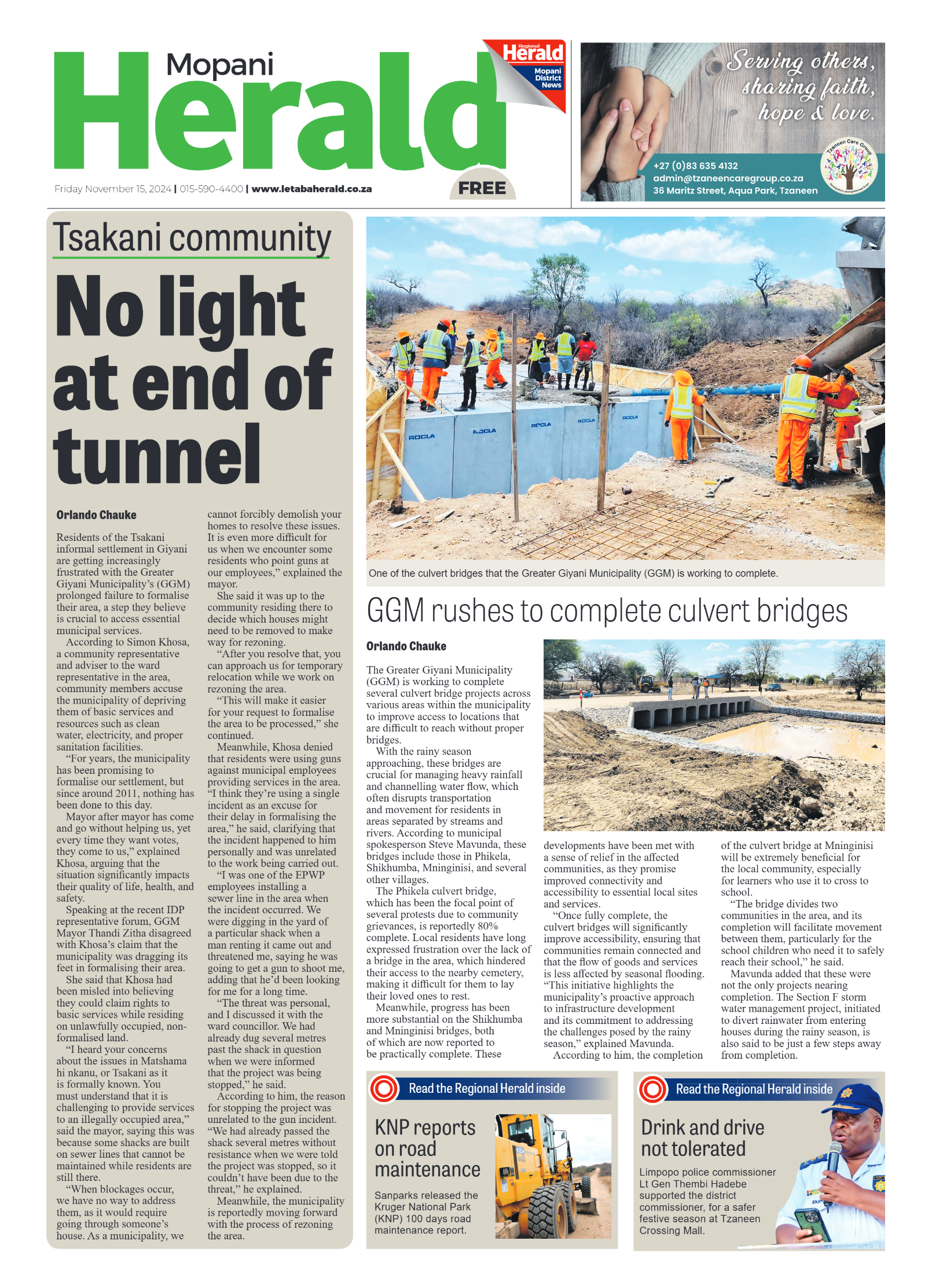 Mopani Herald page 1