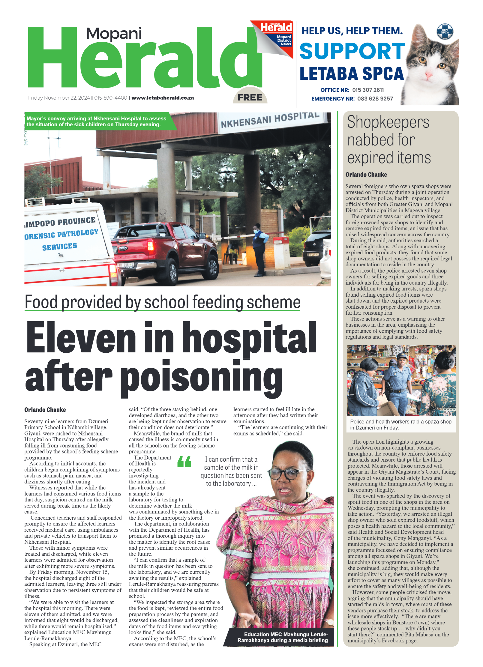 Mopani Herald page 1