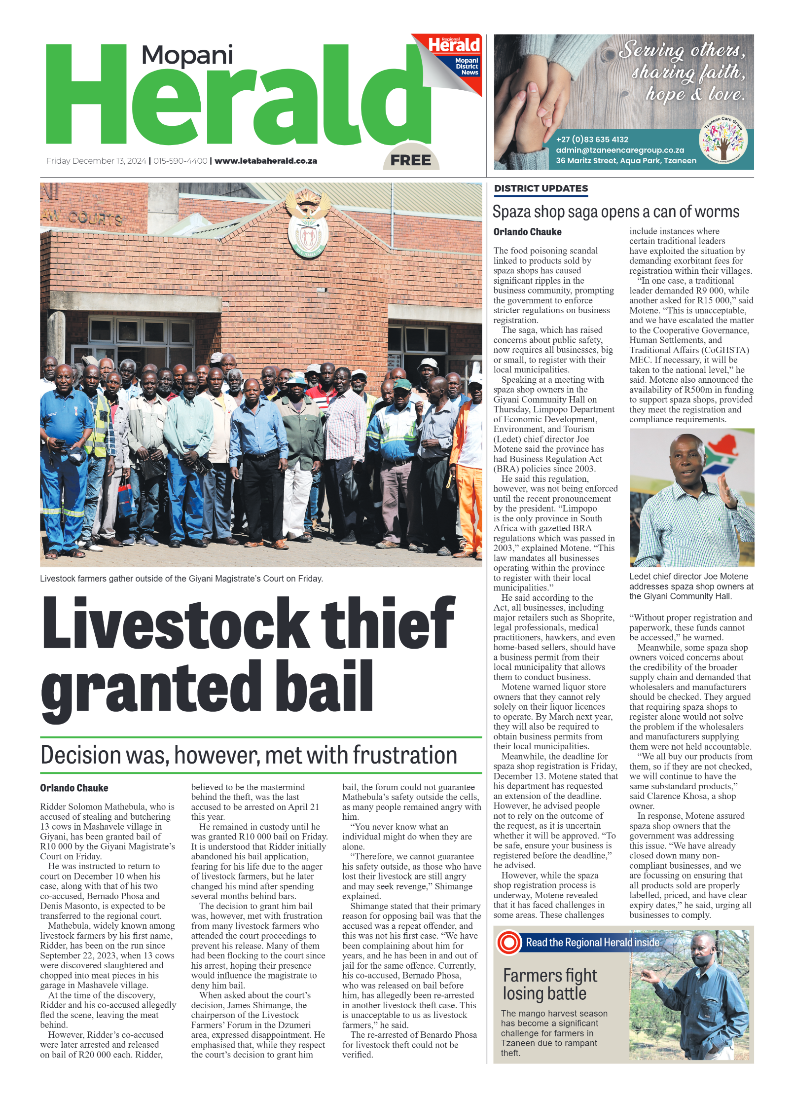 Mopani Herald page 1