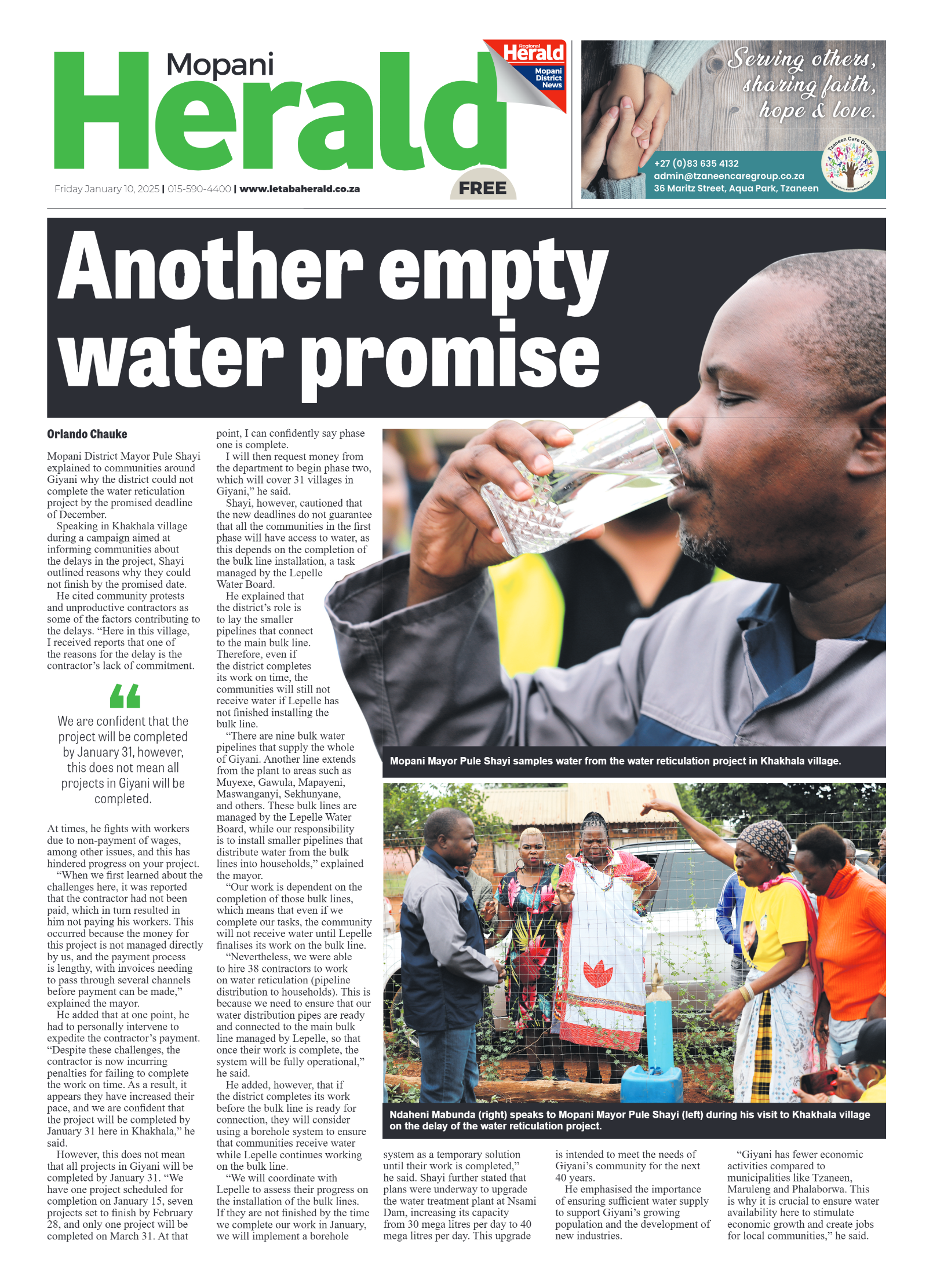 Mopani Herald page 1