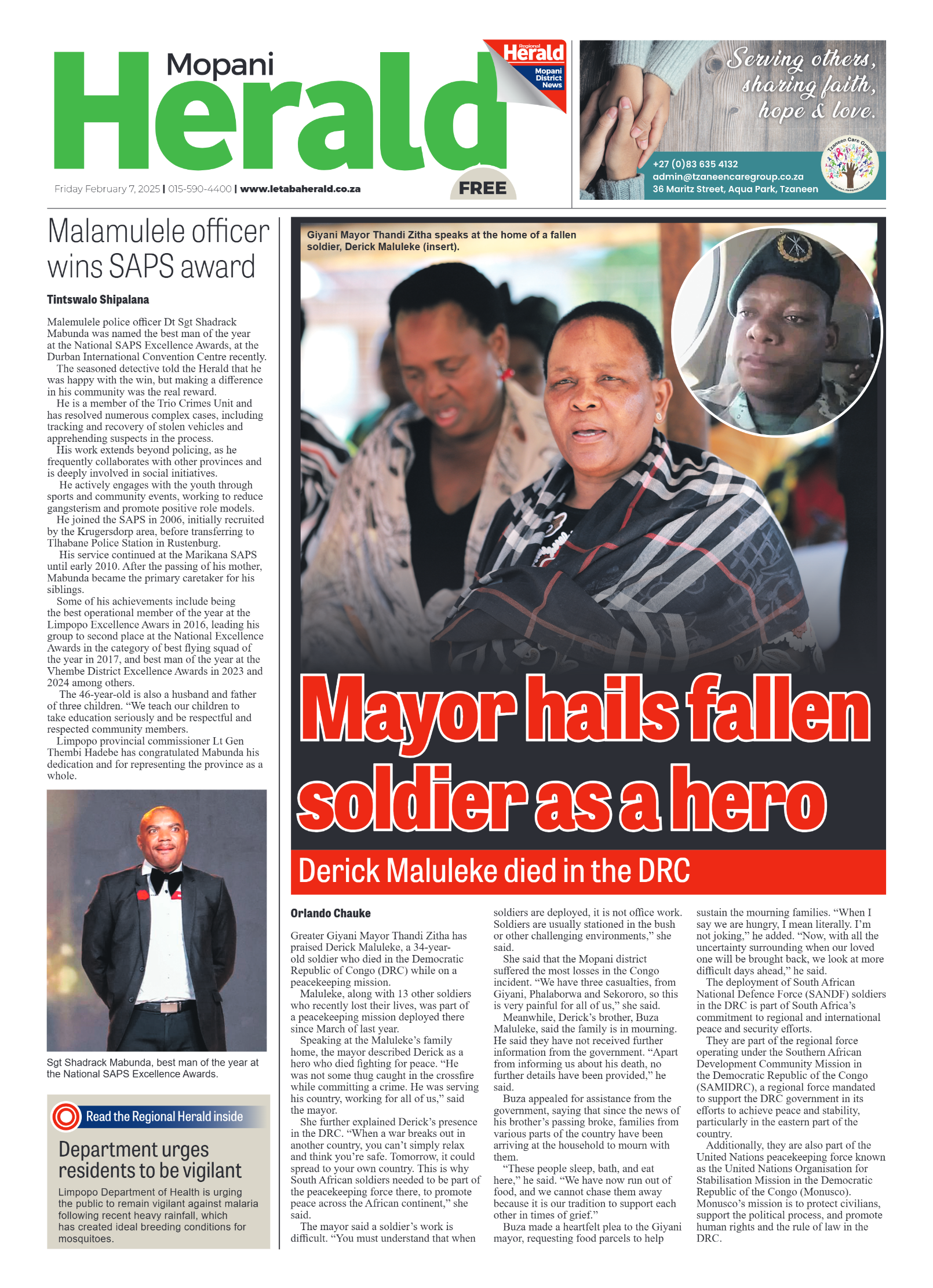 Mopani Herald page 1