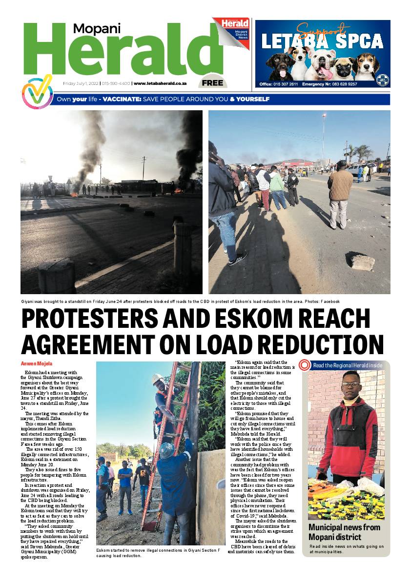 Mopani Herald page 1