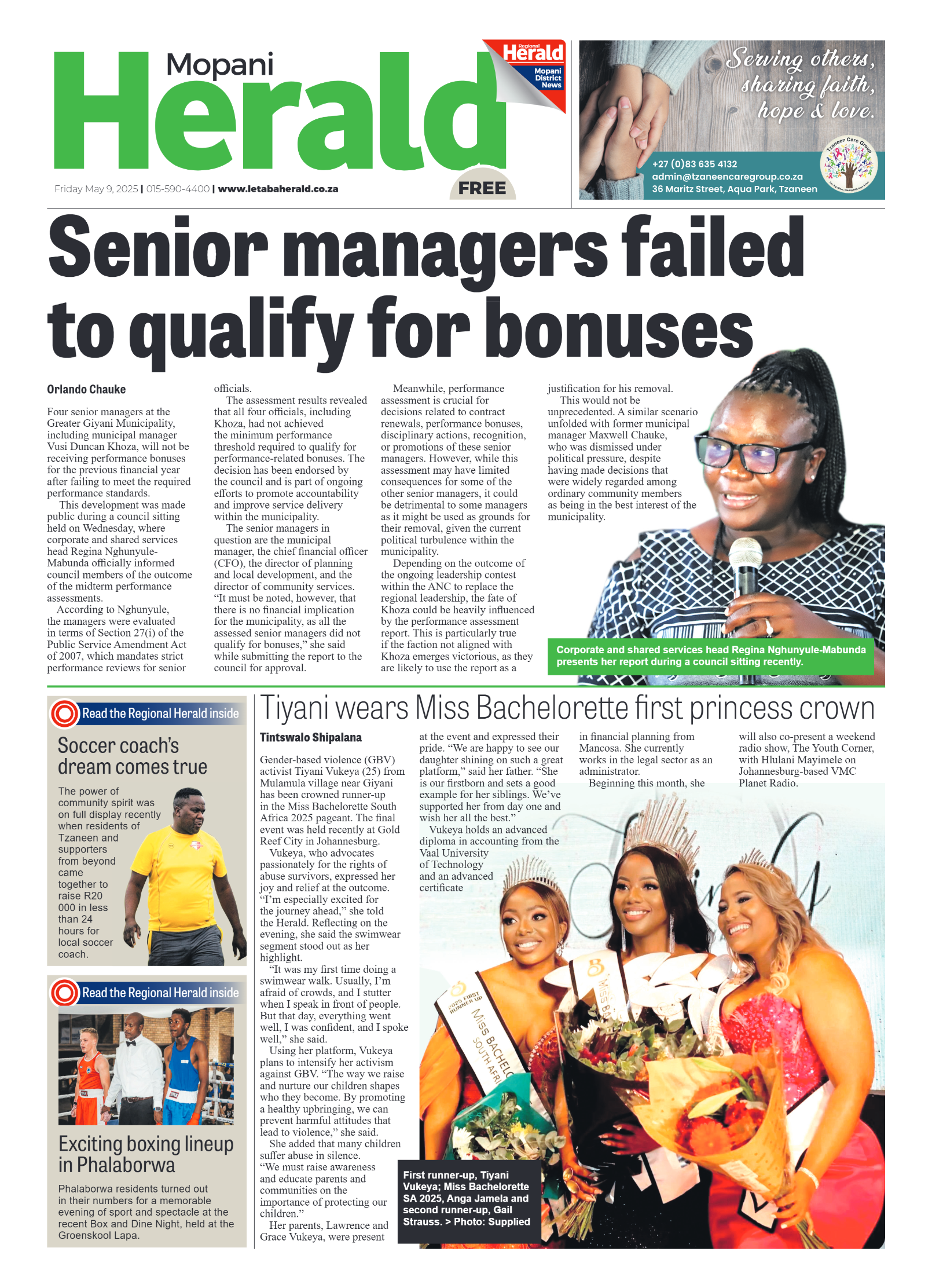 Mopani Herald page 1