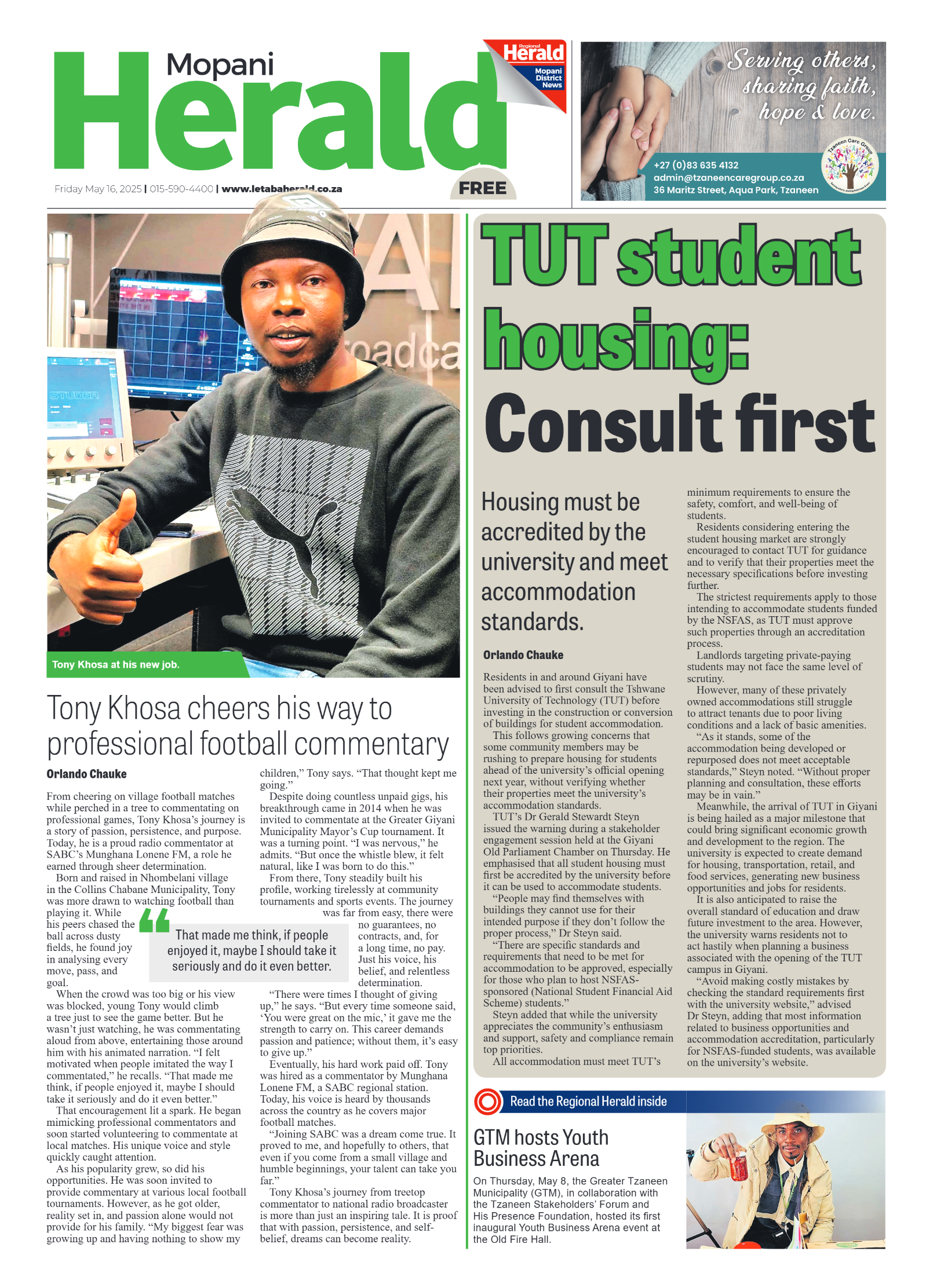 Mopani Herald page 1
