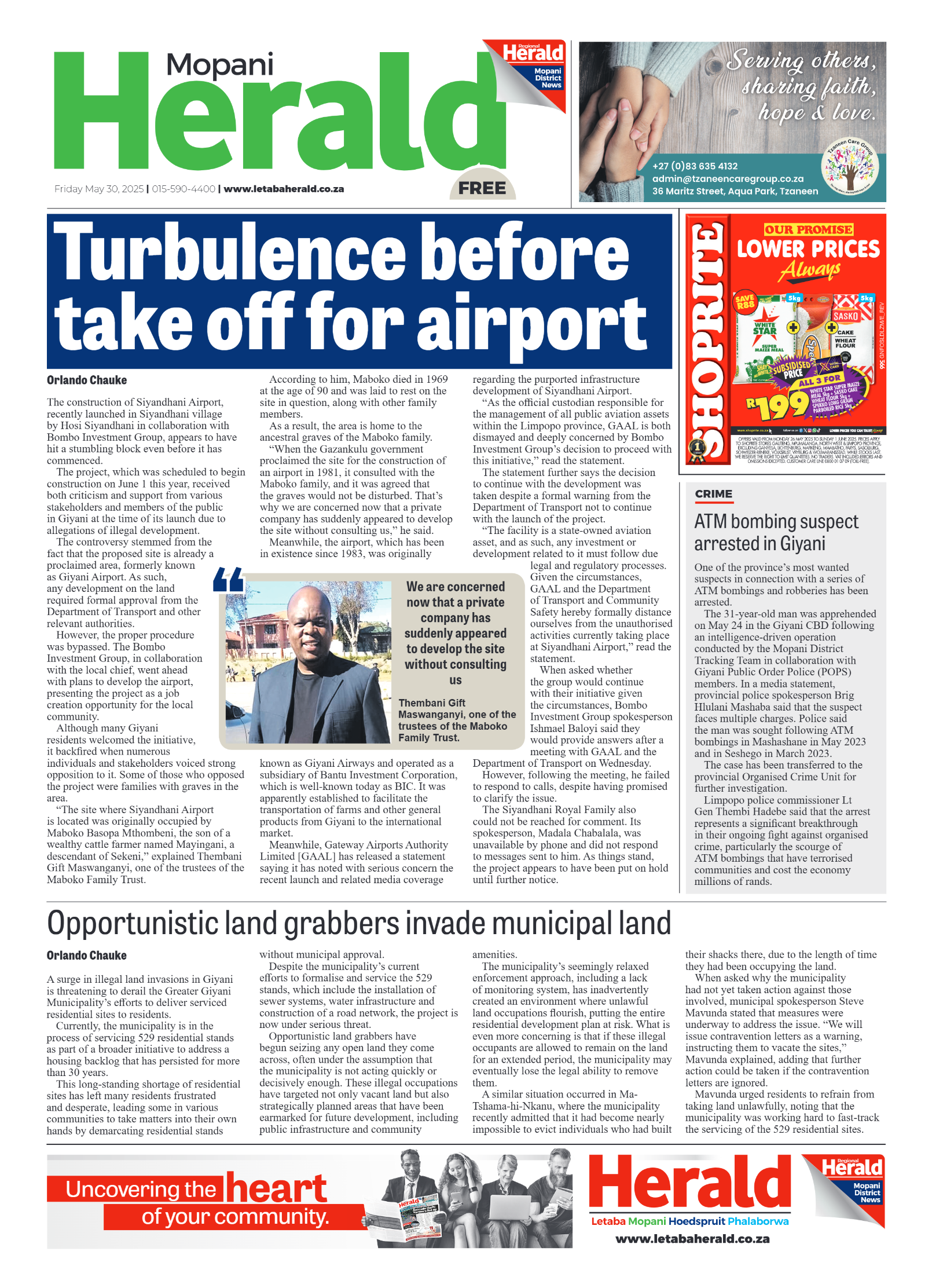Mopani Herald page 1