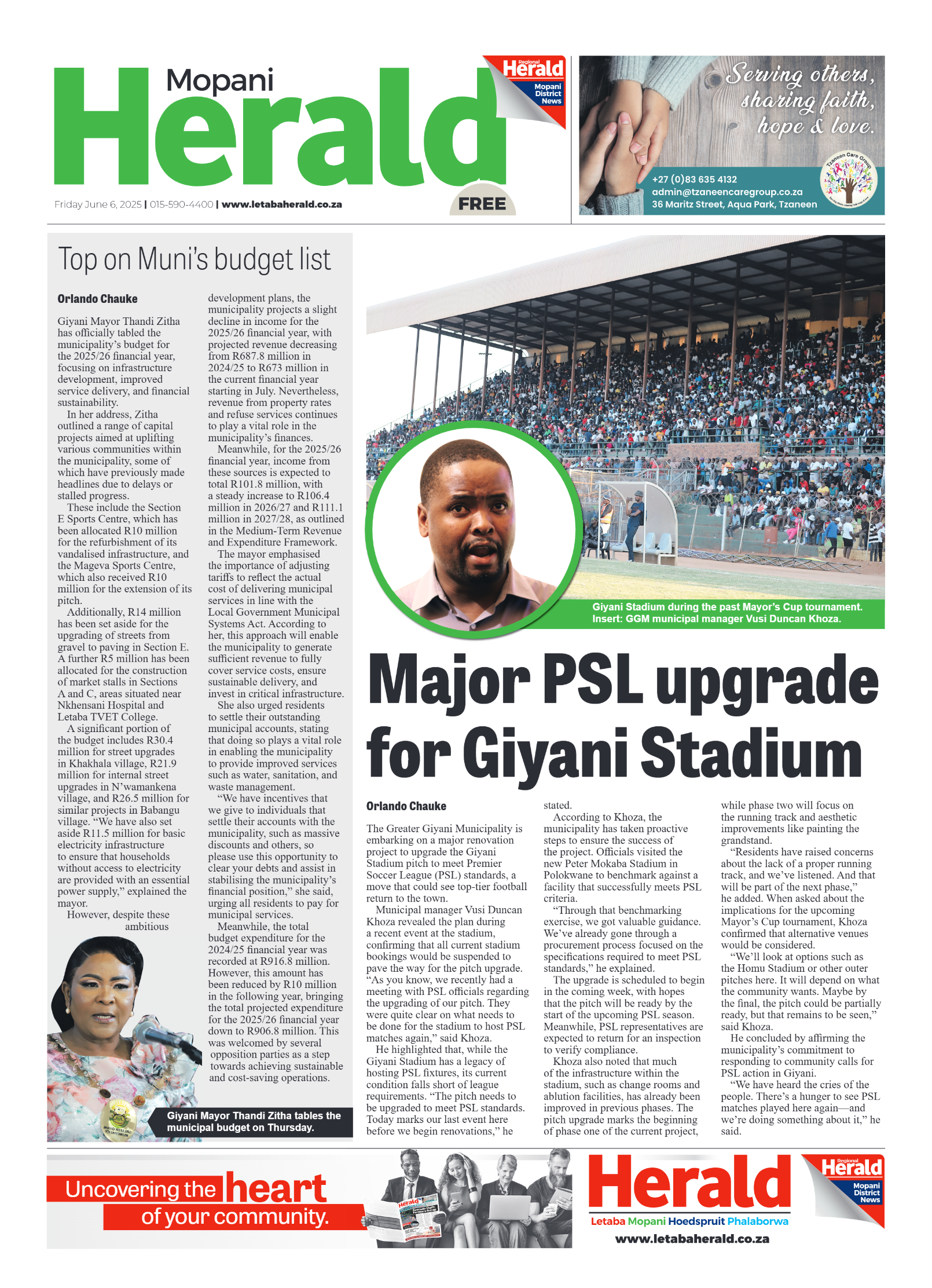 Mopani Herald page 1