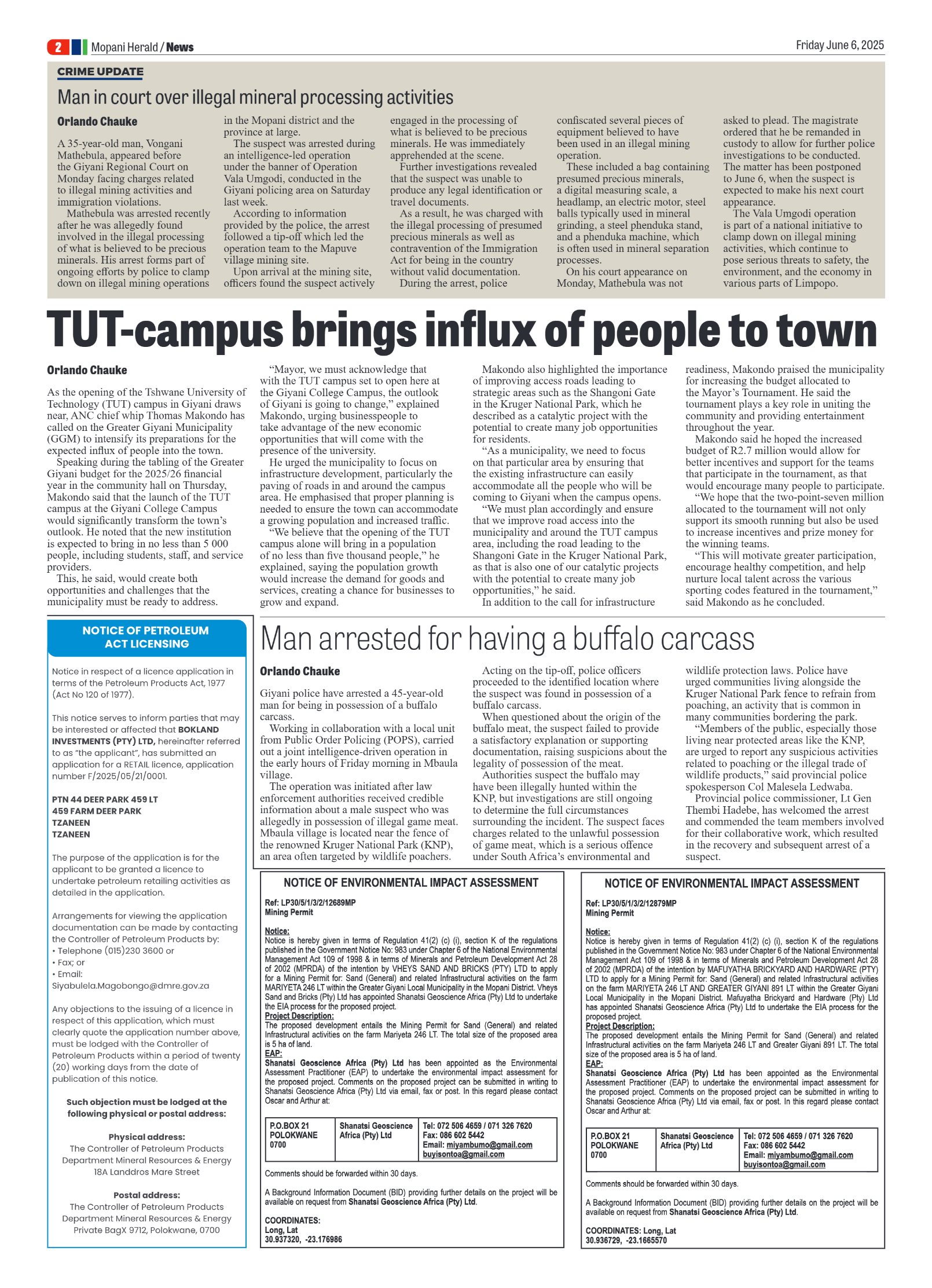 Mopani Herald page 2
