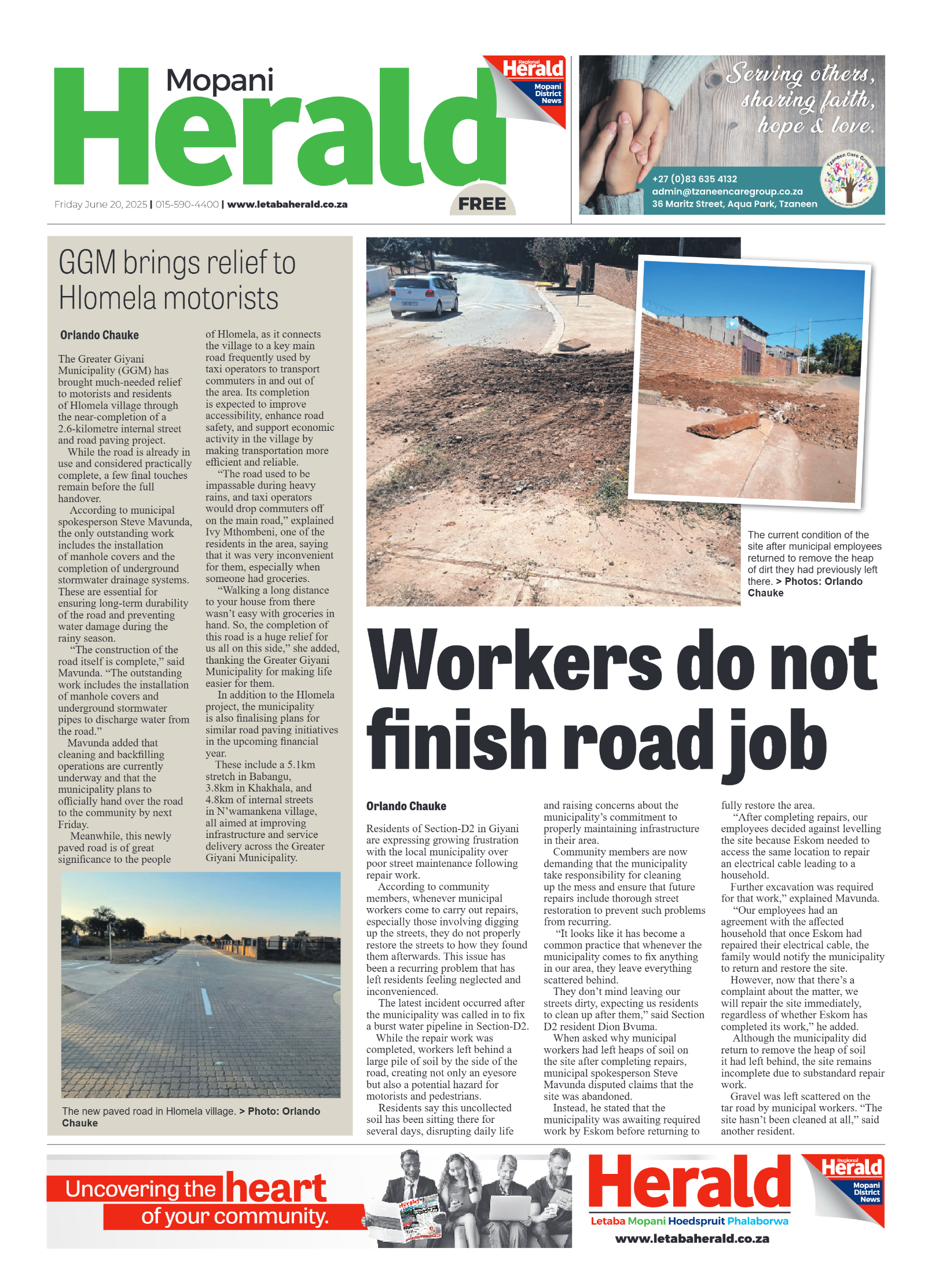 Mopani Herald page 1