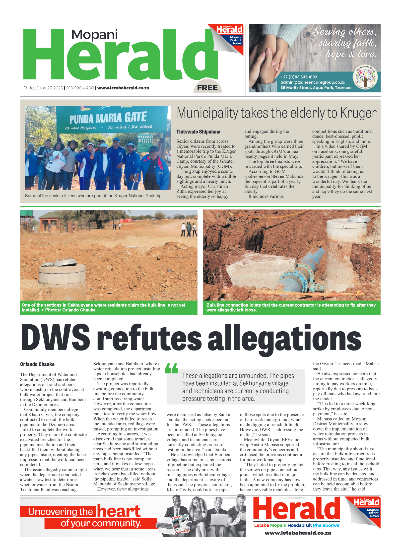 Mopani Herald page 1