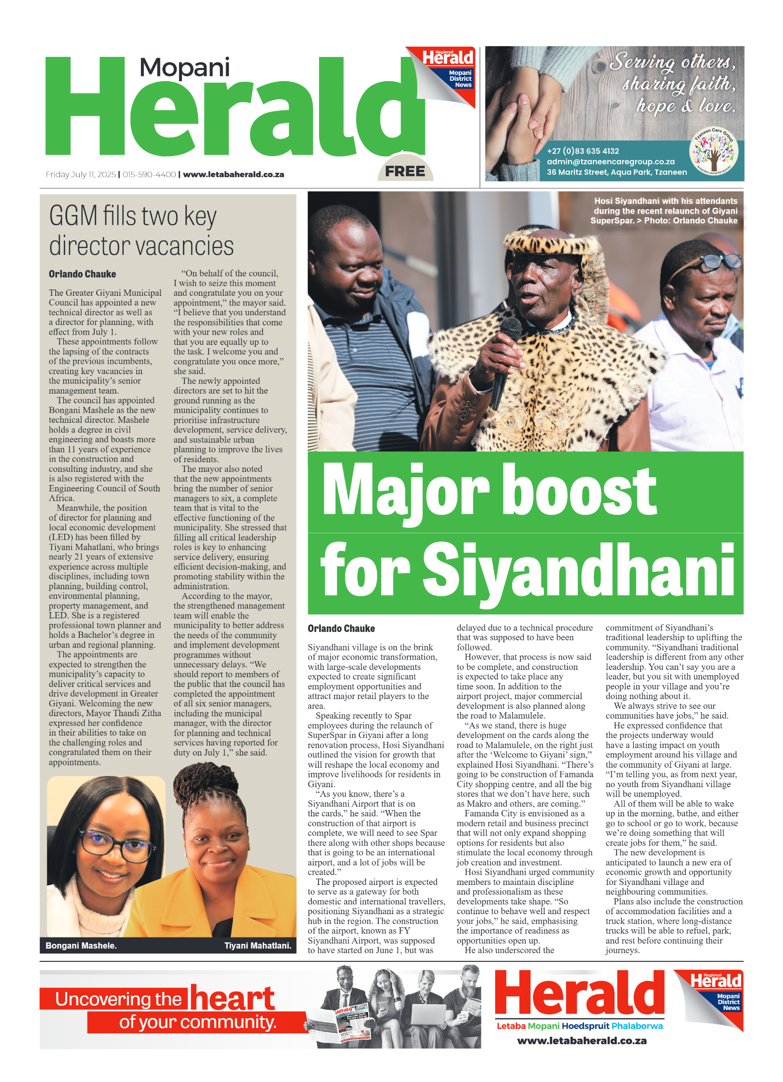 Mopani Herald page 1