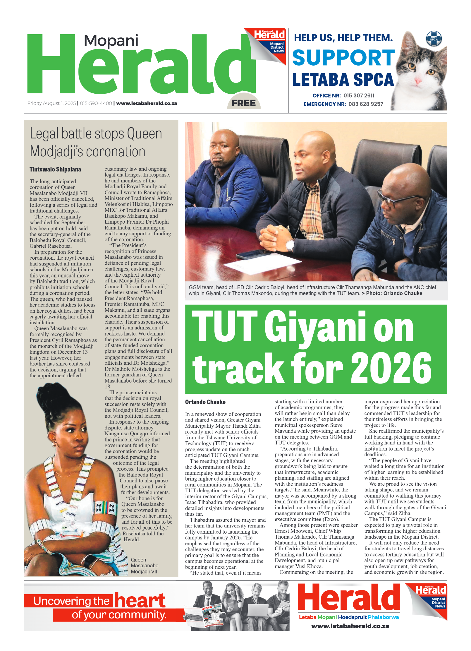 Mopani Herald page 1