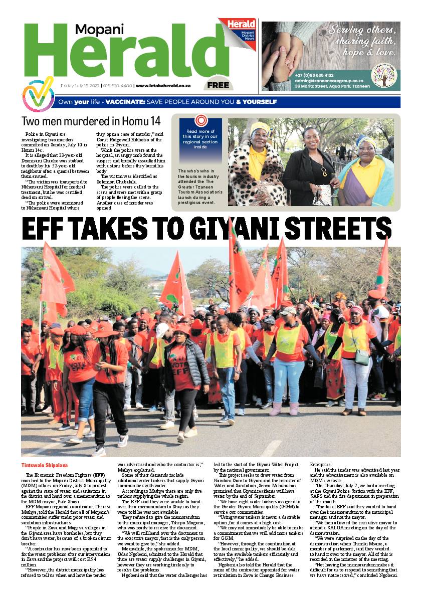 Mopani Herald page 1