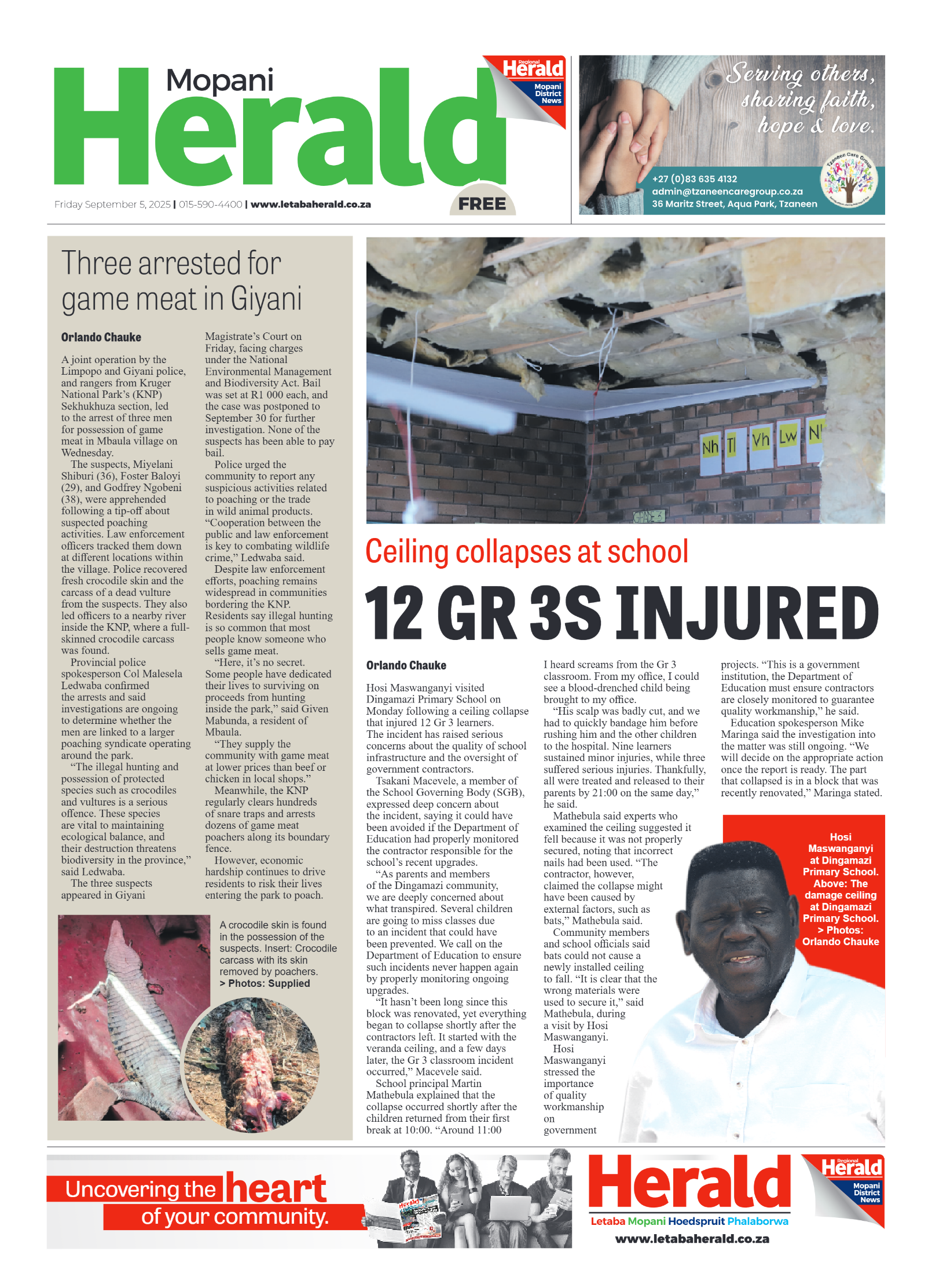 Mopani Herald page 1