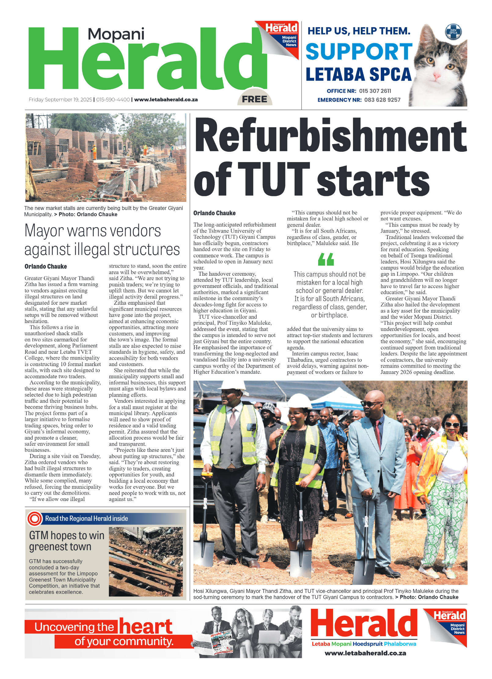 Mopani Herald page 1