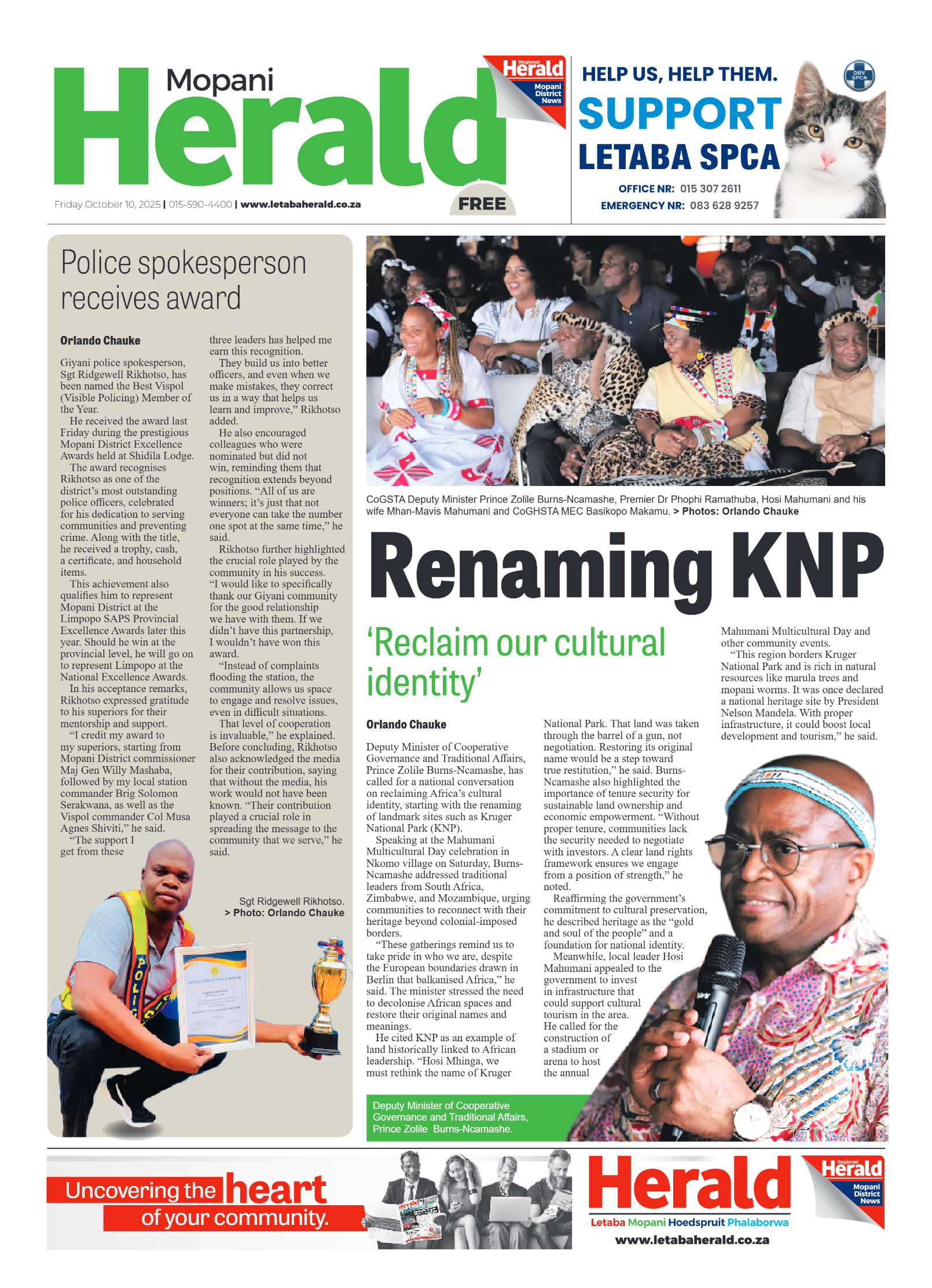Mopani Herald page 1