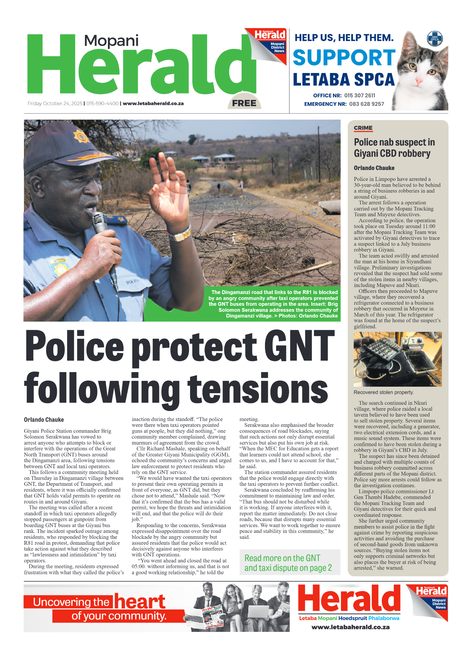 Mopani Herald page 1
