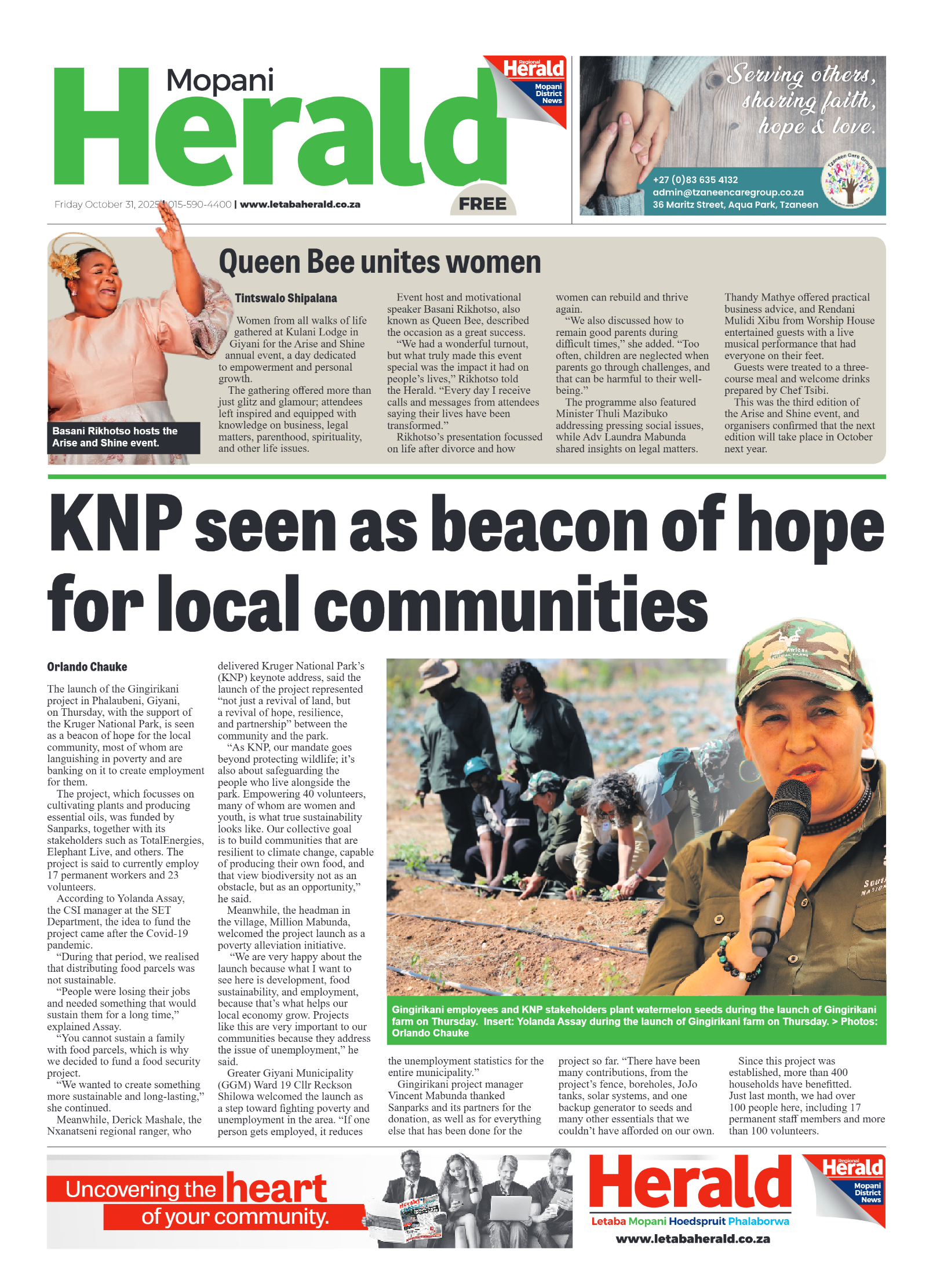 Mopani Herald page 1