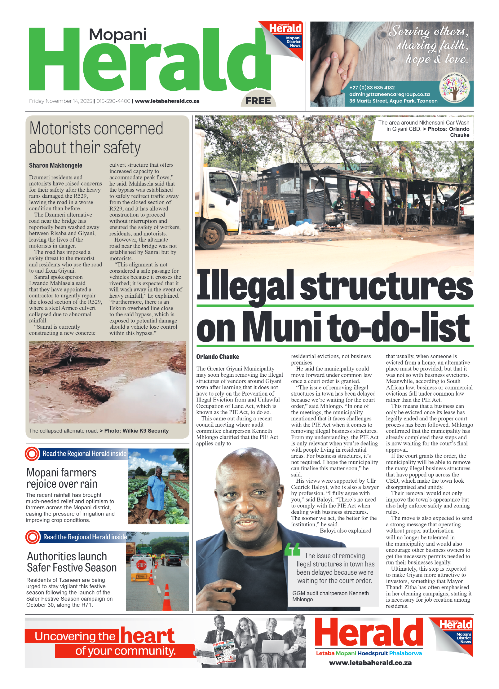 Mopani Herald page 1