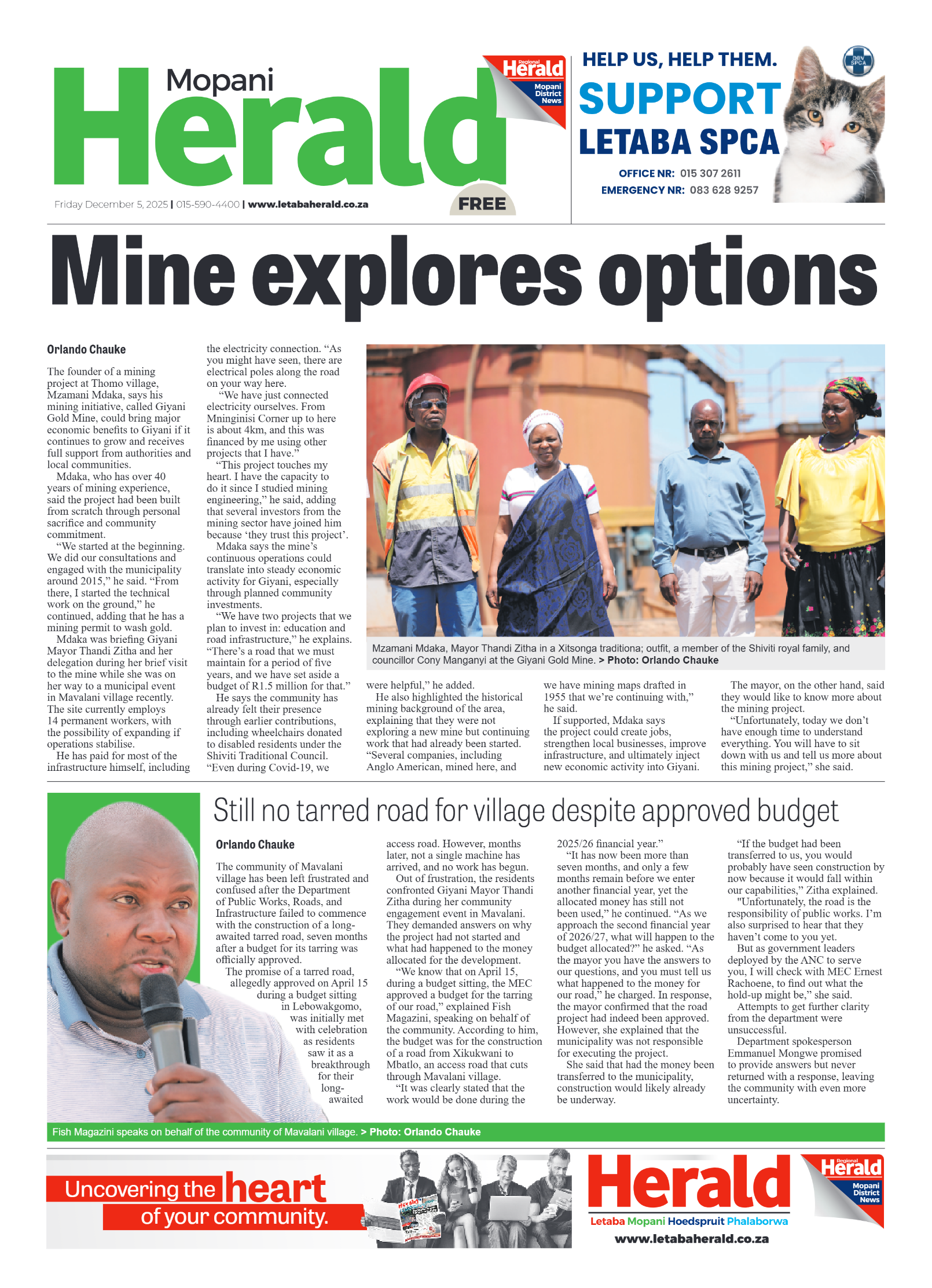 Mopani Herald page 1