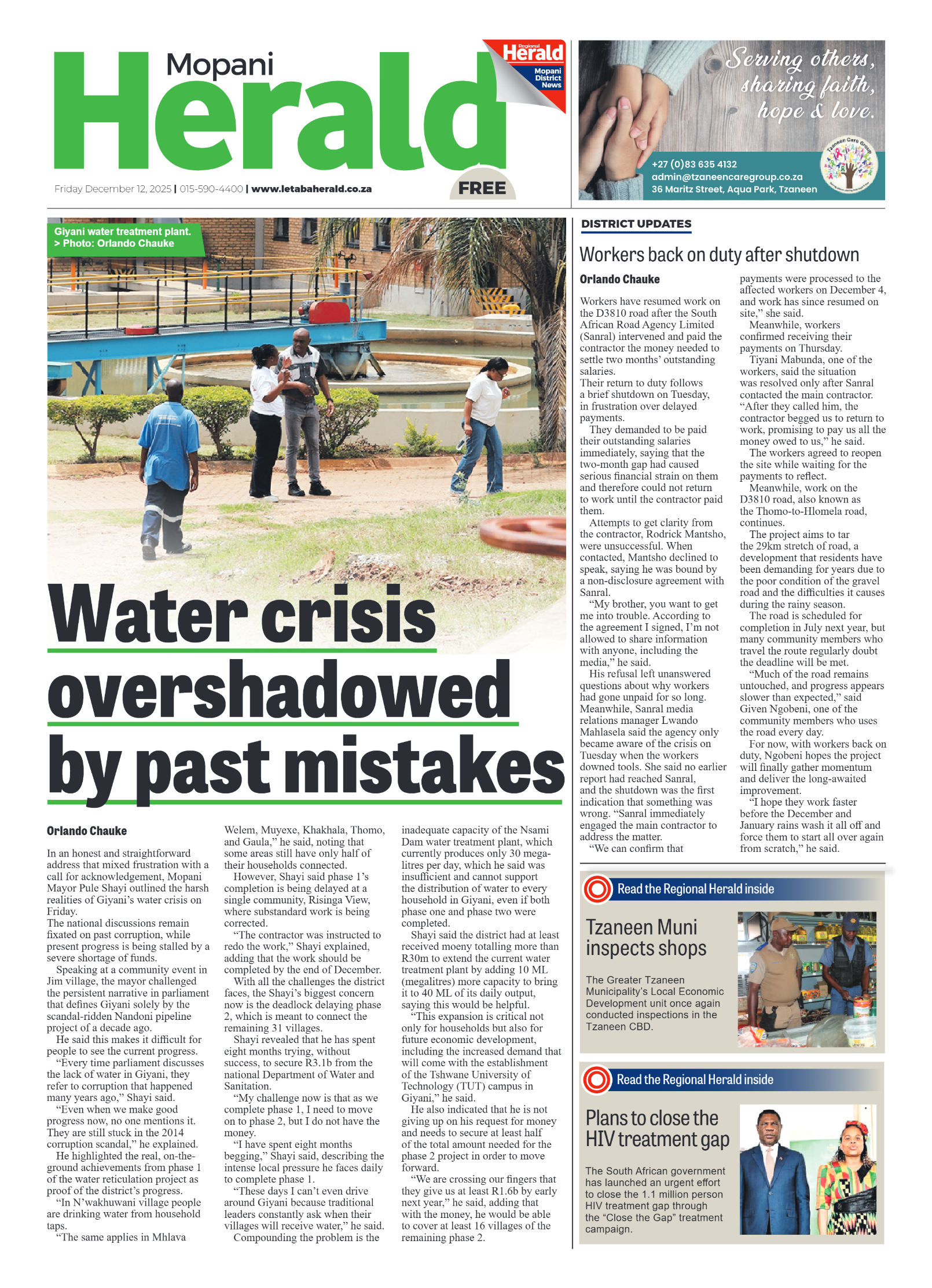 Mopani Herald page 1