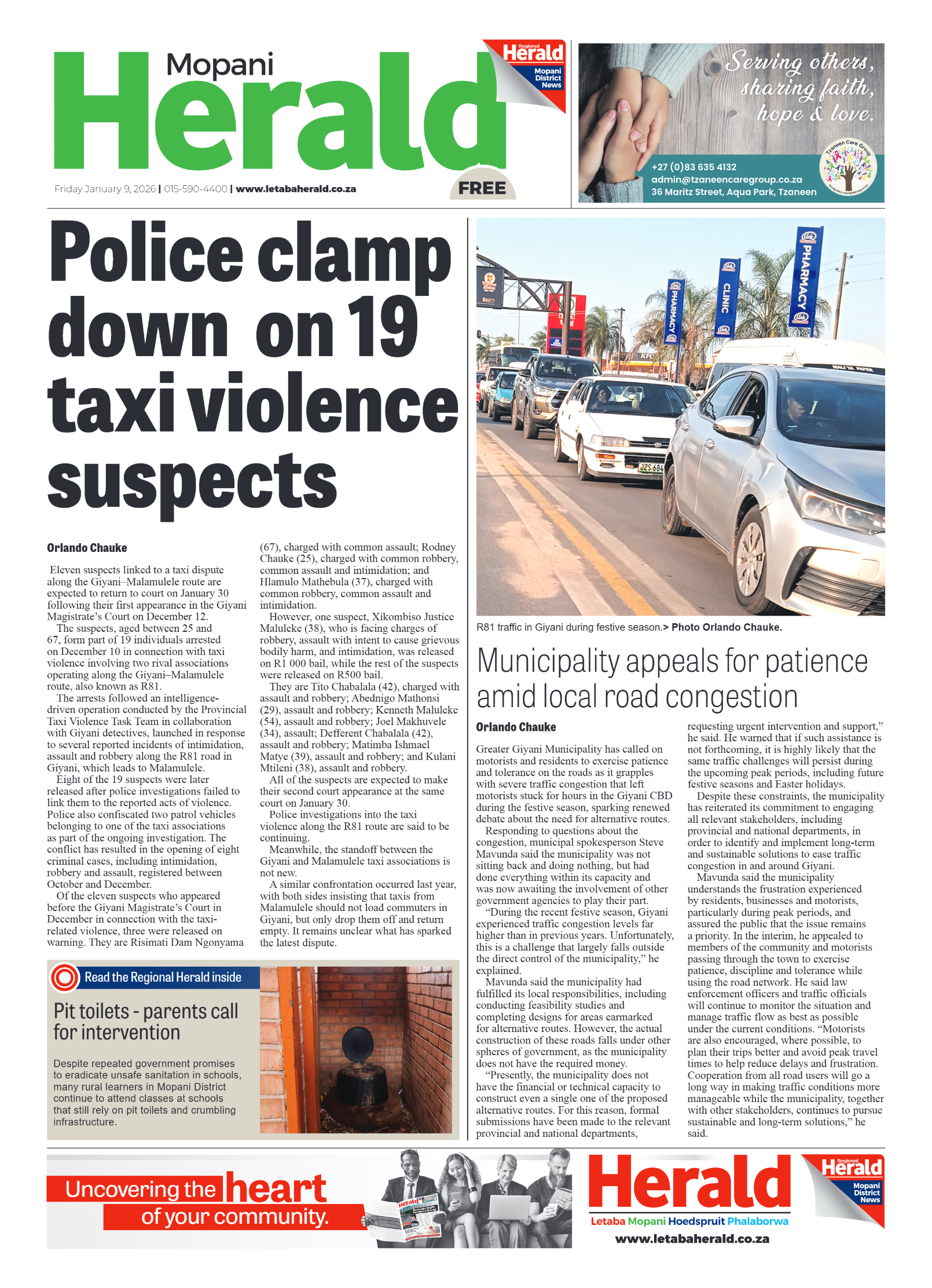 Mopani Herald page 1