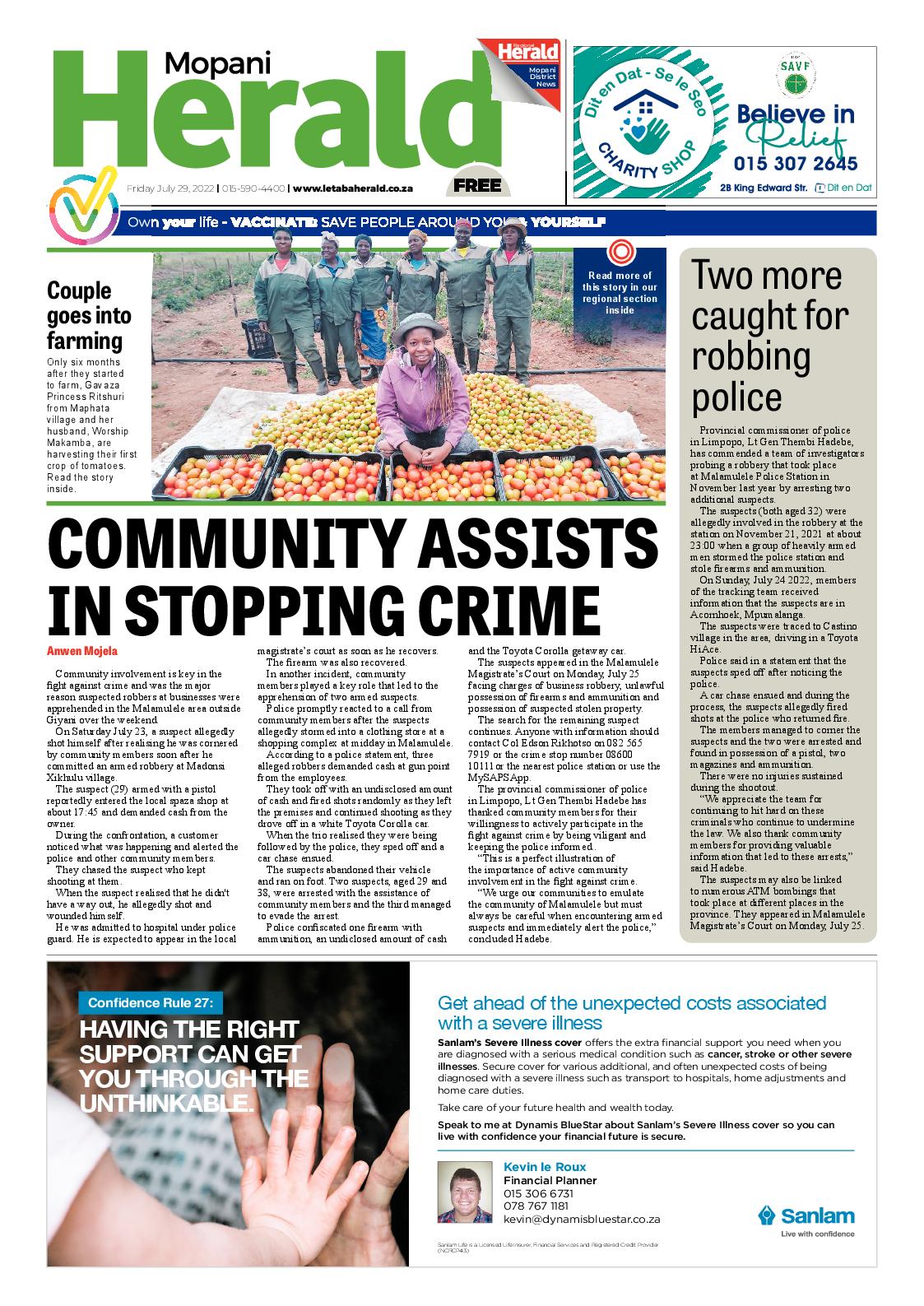 Mopani Herald page 1