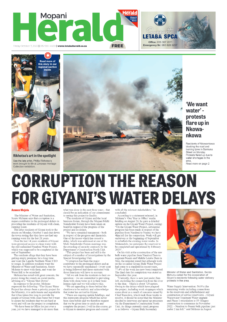 Mopani Herald page 1