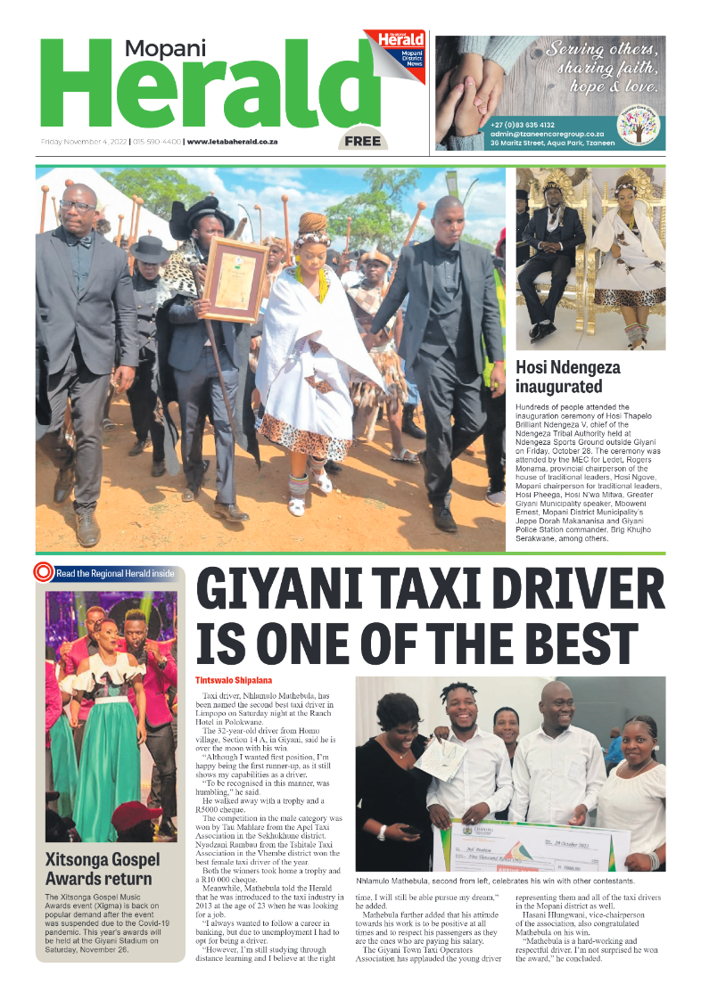 Mopani Herald page 1