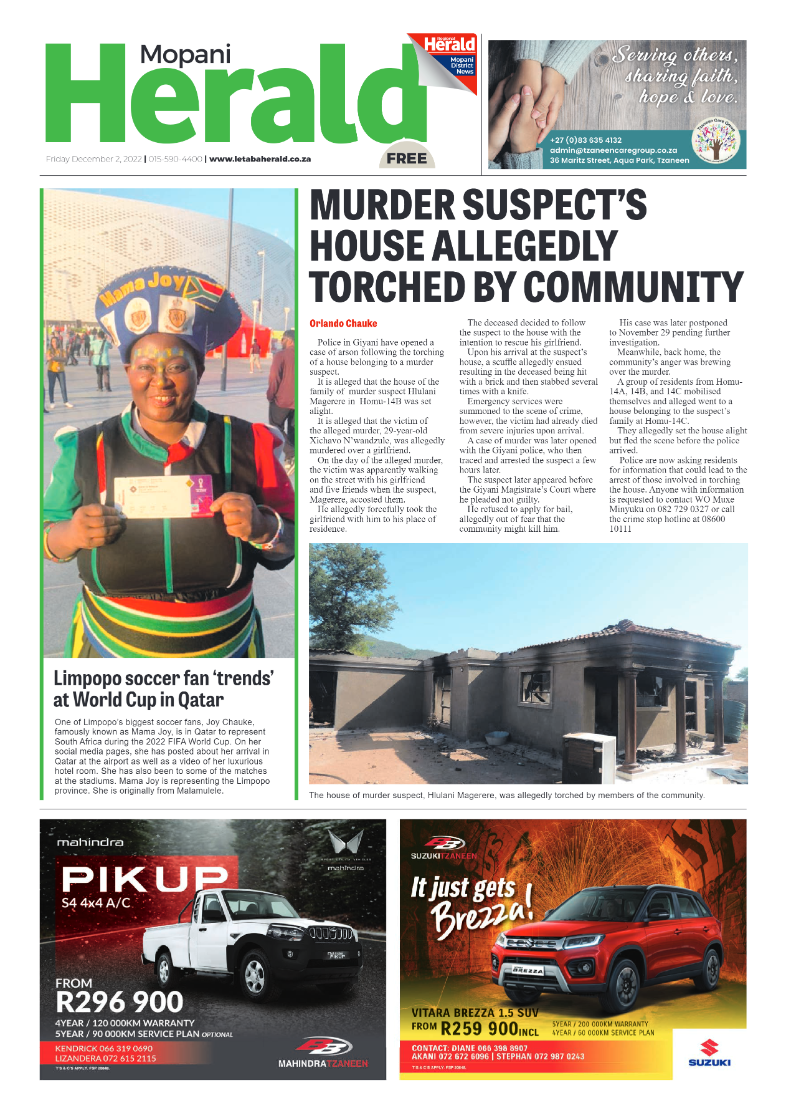 Mopani Herald page 1