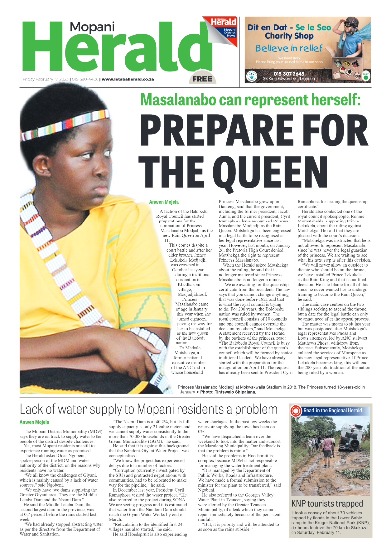 Mopani Herald page 1