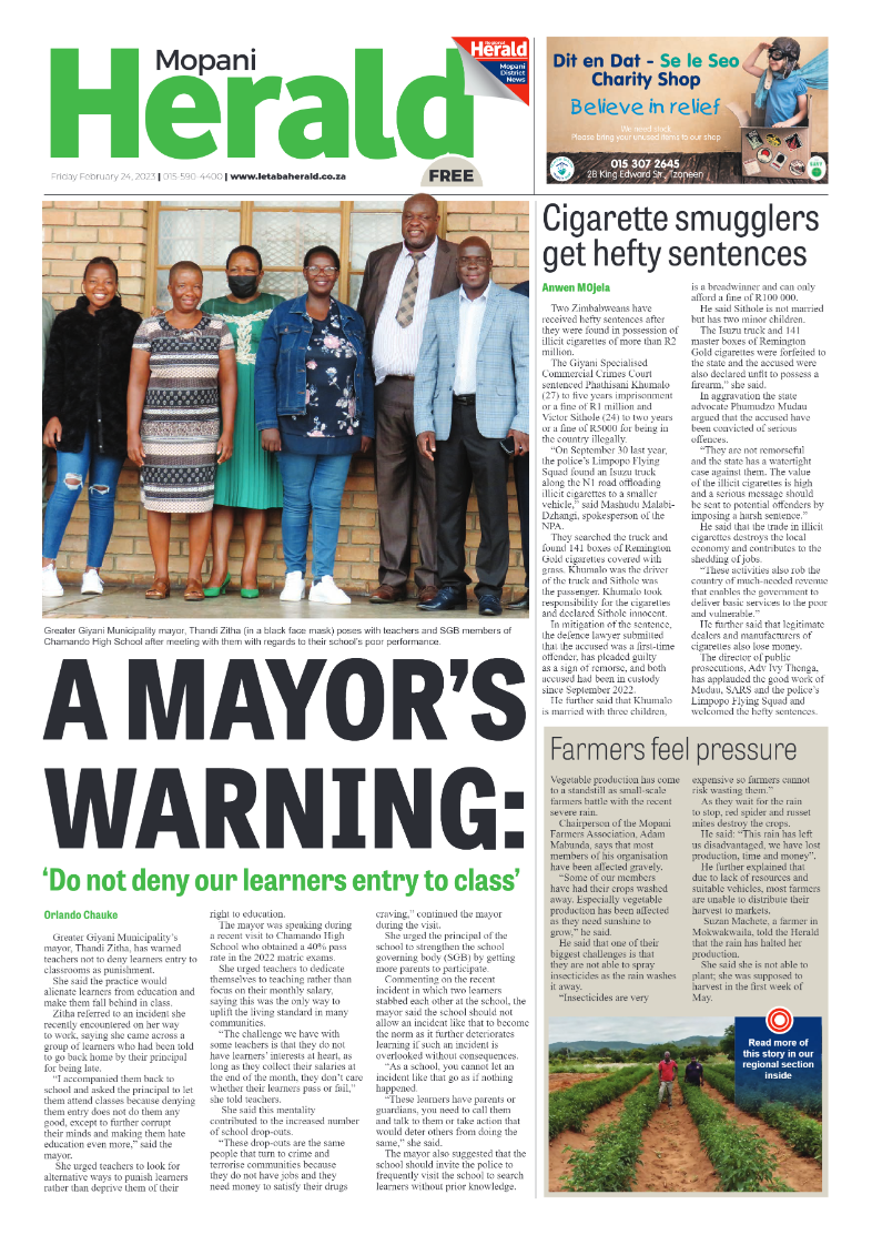 Mopani Herald page 1