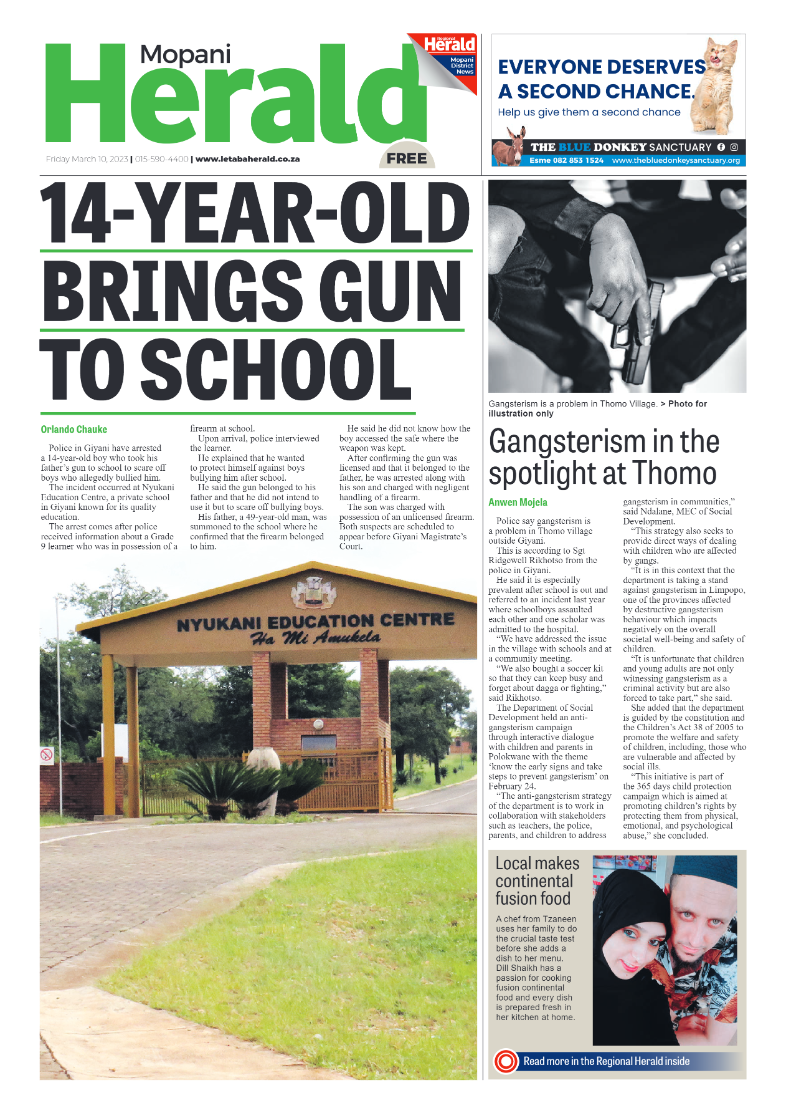 Mopani Herald page 1