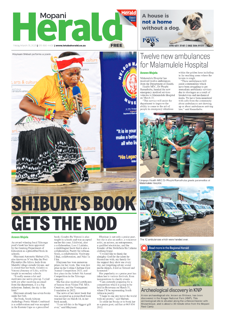 Mopani Herald page 1