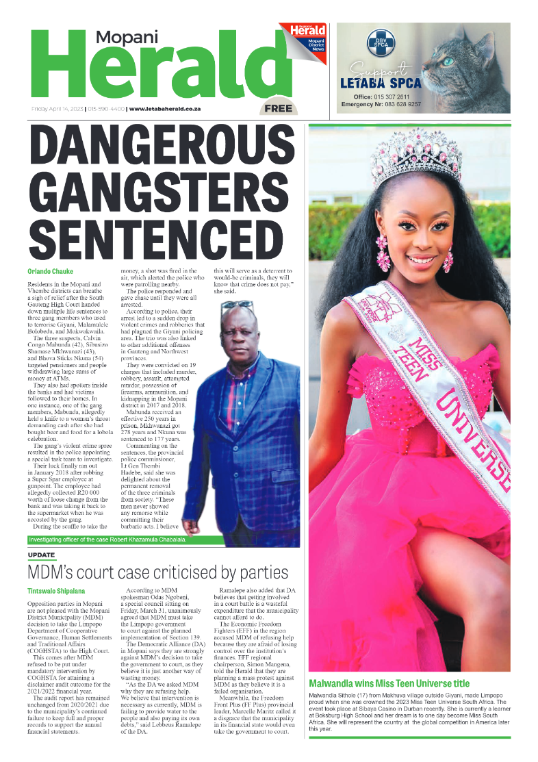 Mopani Herald page 1