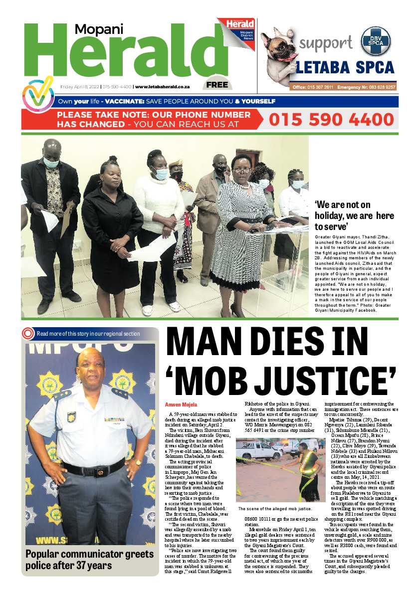 Mopani Herald page 1