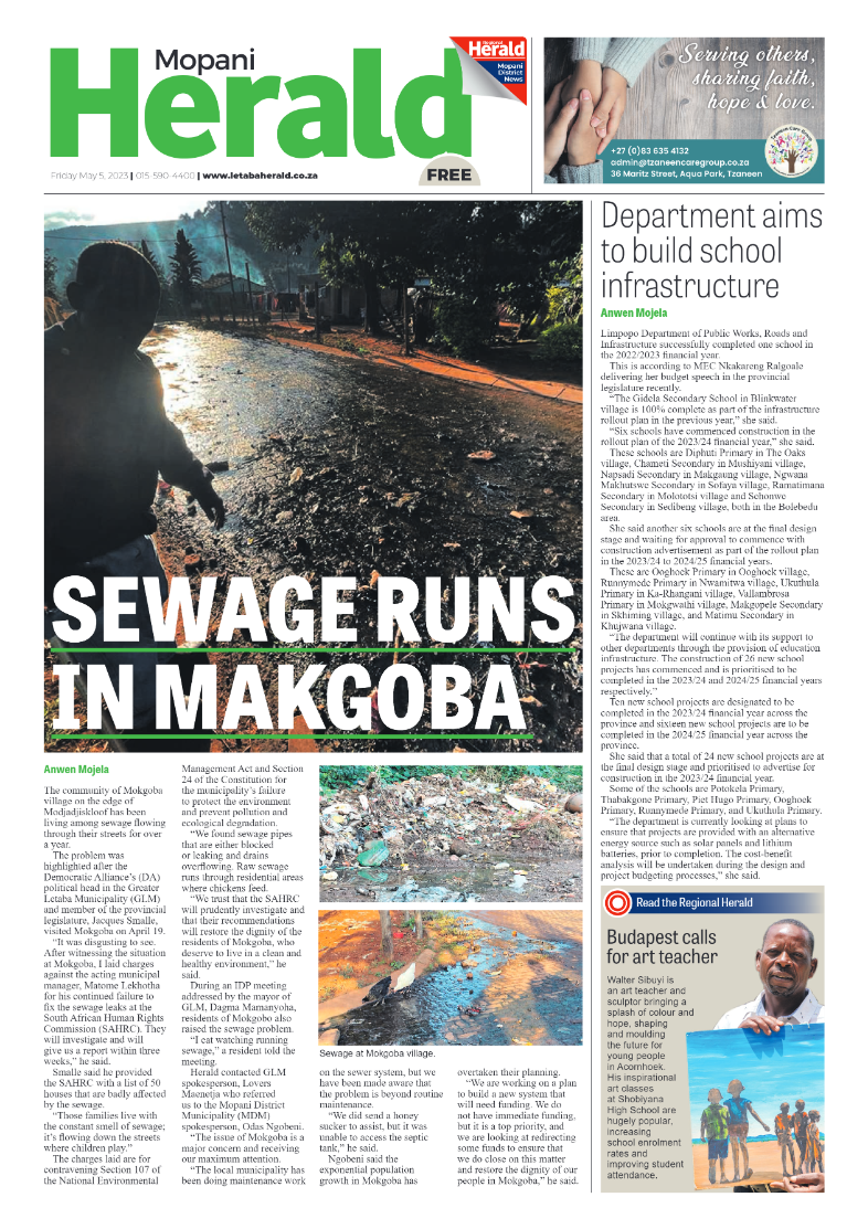 Mopani Herald page 1