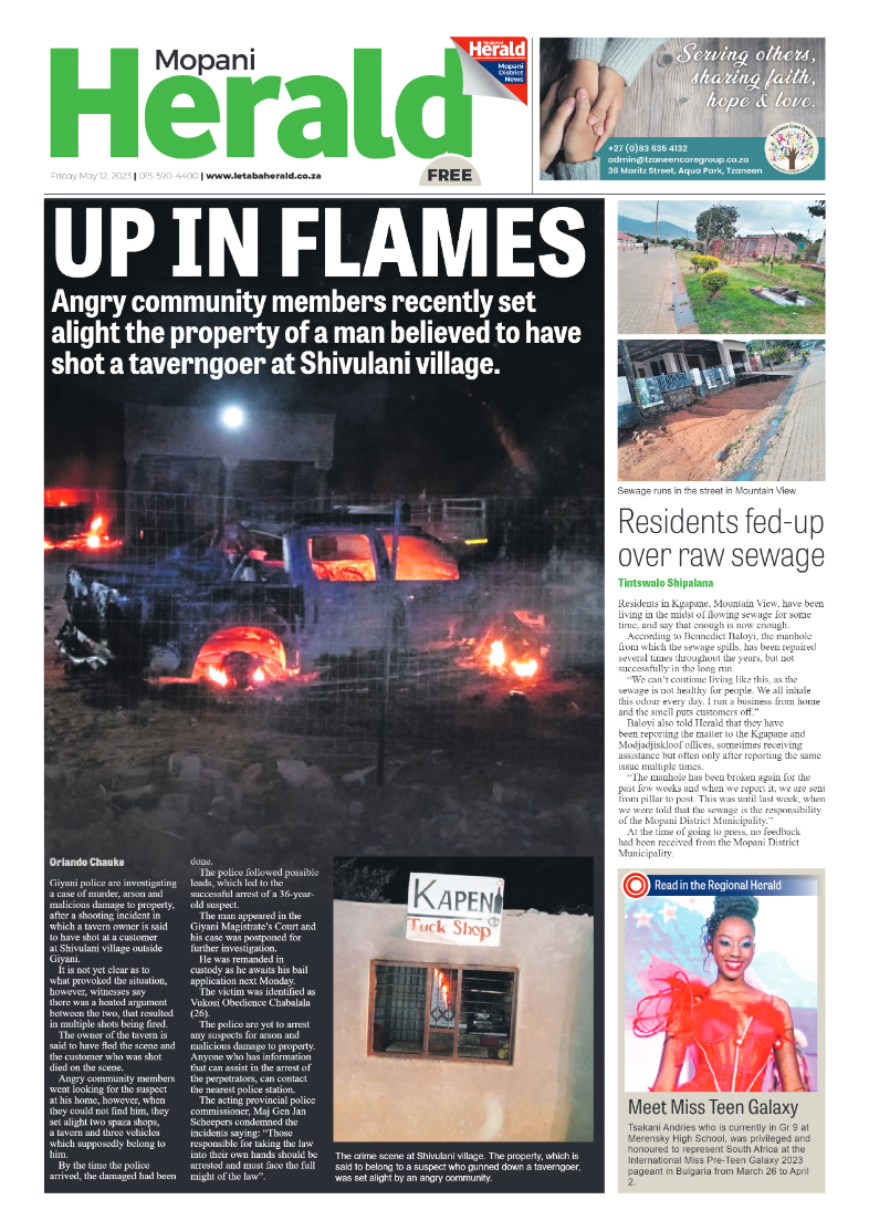 Mopani Herald page 1