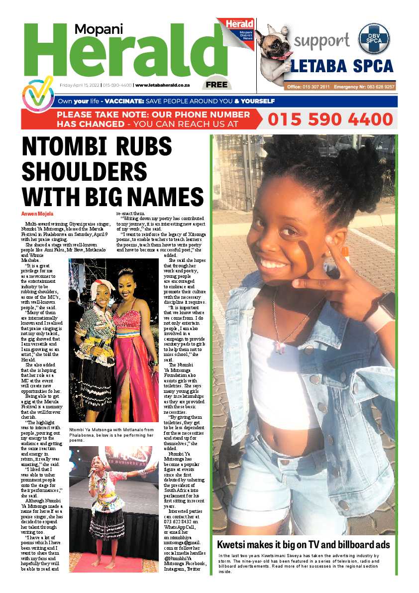 Mopani Herald page 1