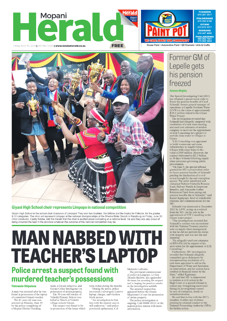 Mopani Herald page 1