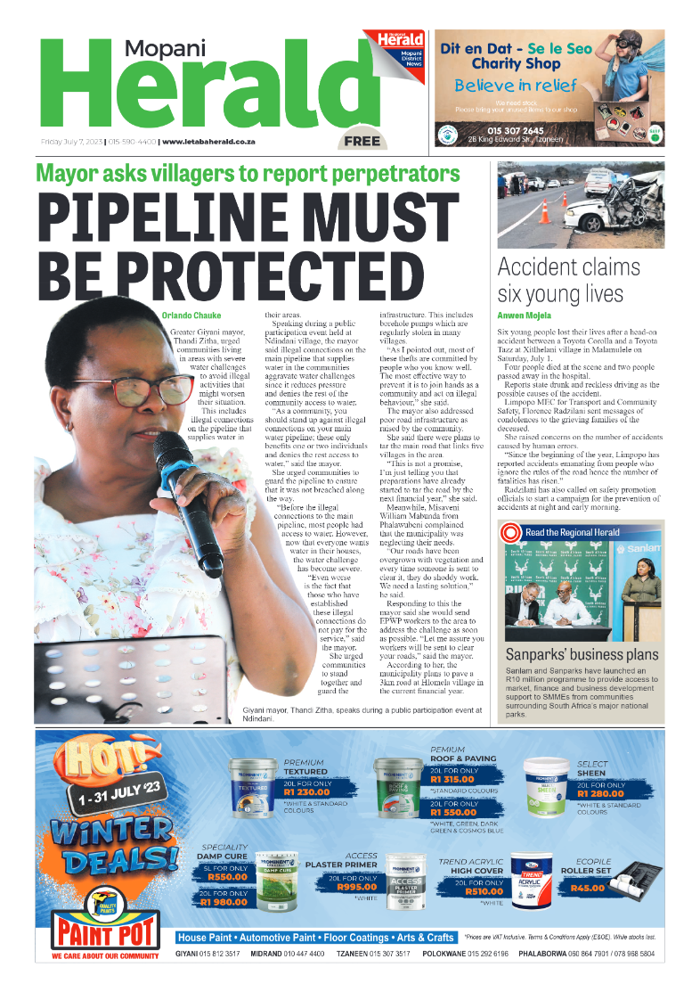 Mopani Herald page 1