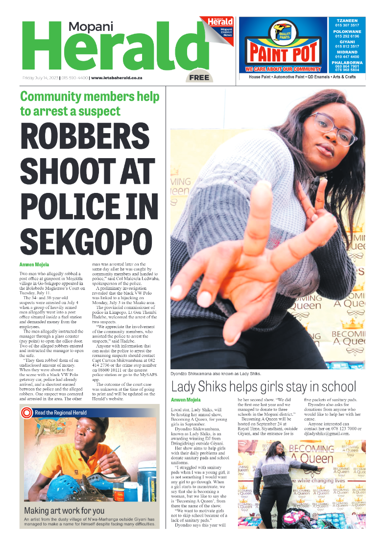 Mopani Herald page 1
