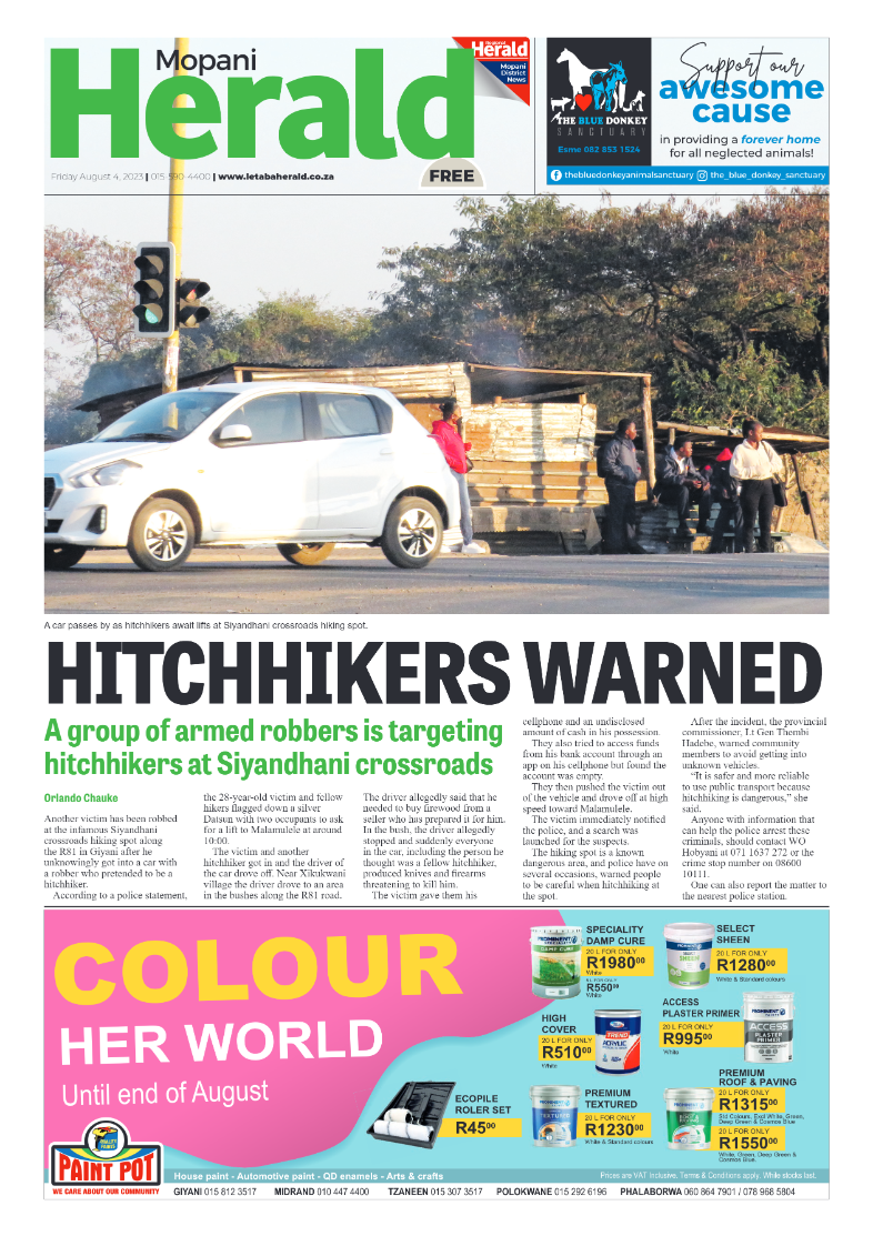 Mopani Herald page 1