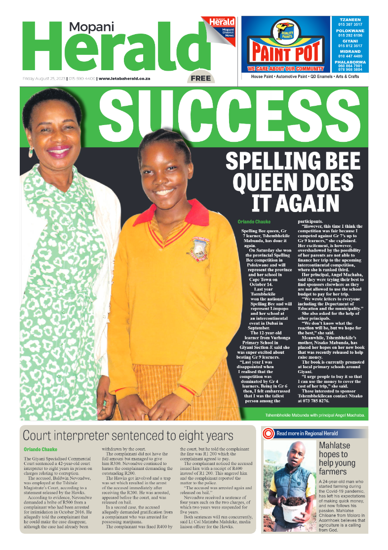 Mopani Herald page 1