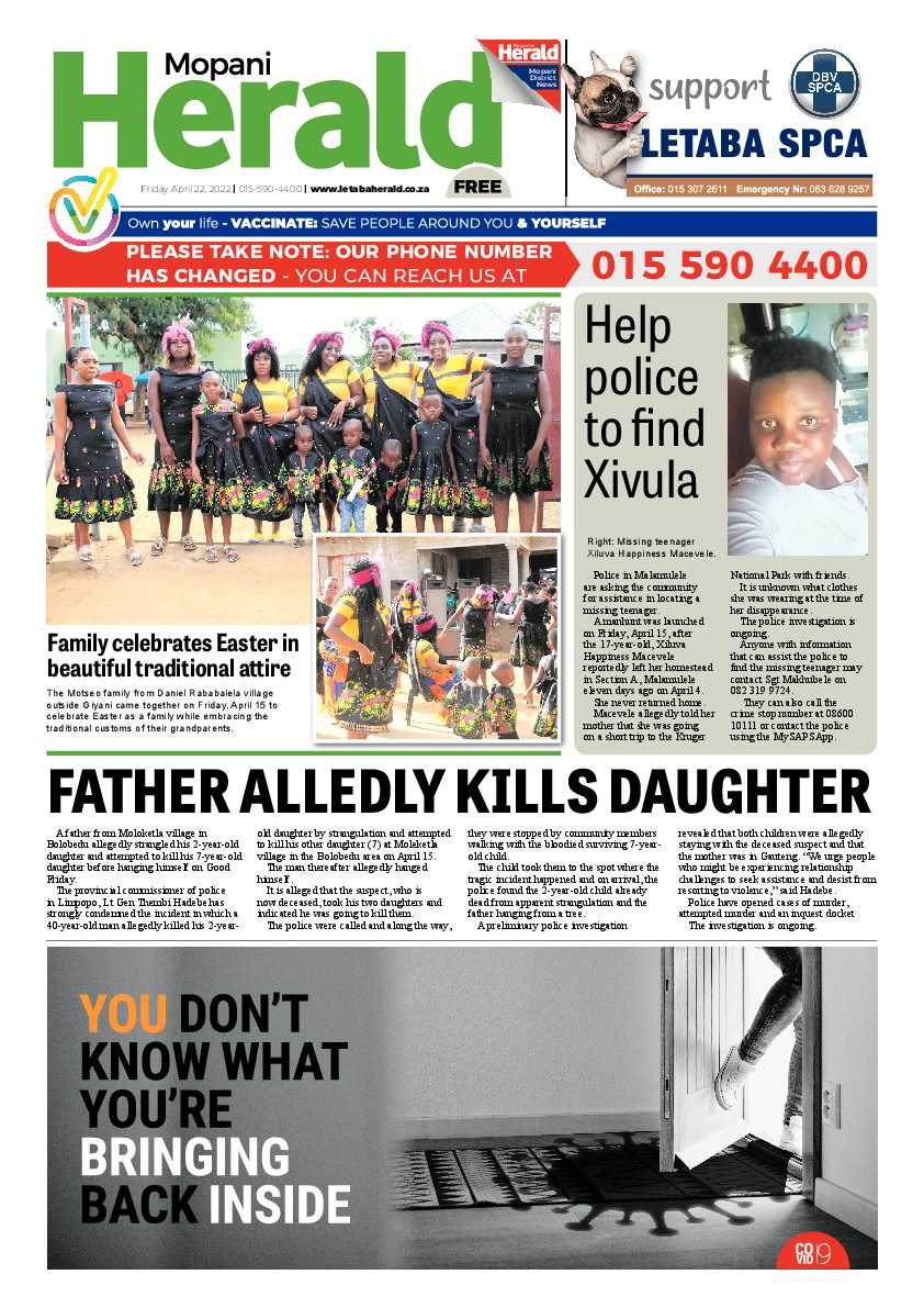 Mopani Herald page 1