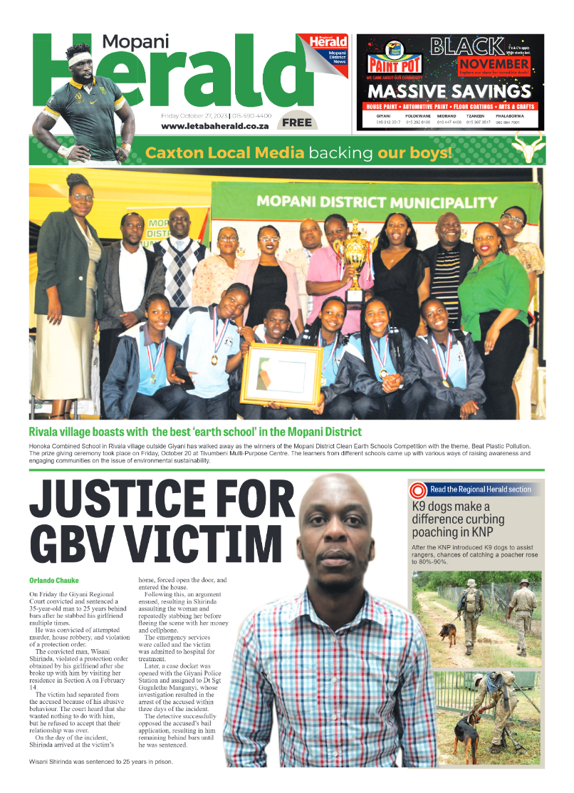 Mopani Herald page 1