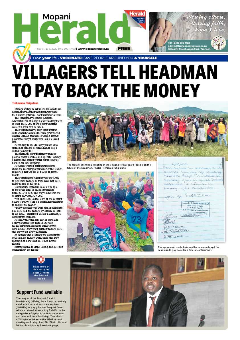 Mopani Herald page 1