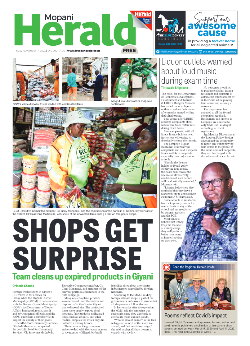 Mopani Herald page 1