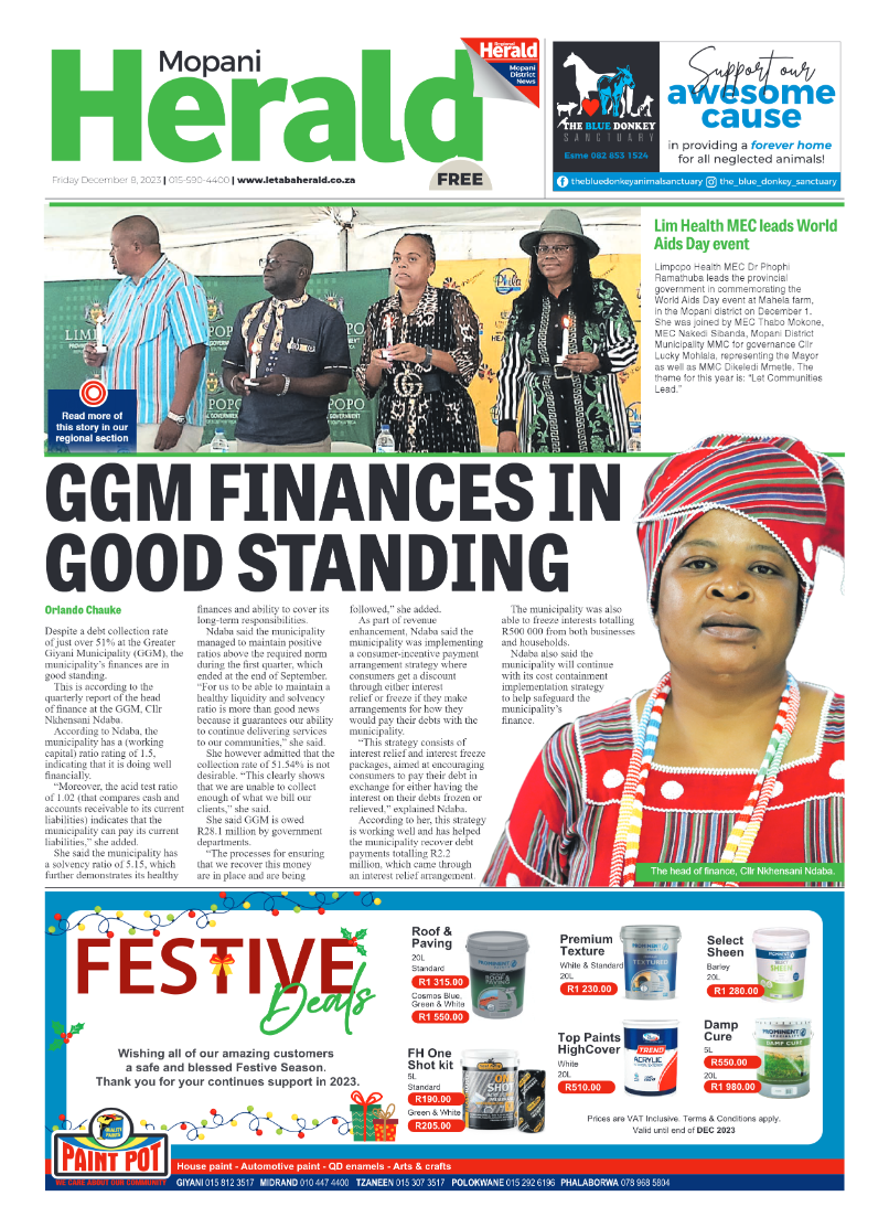 Mopani Herald page 1