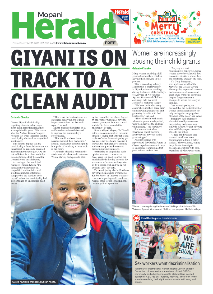 Mopani Herald page 1
