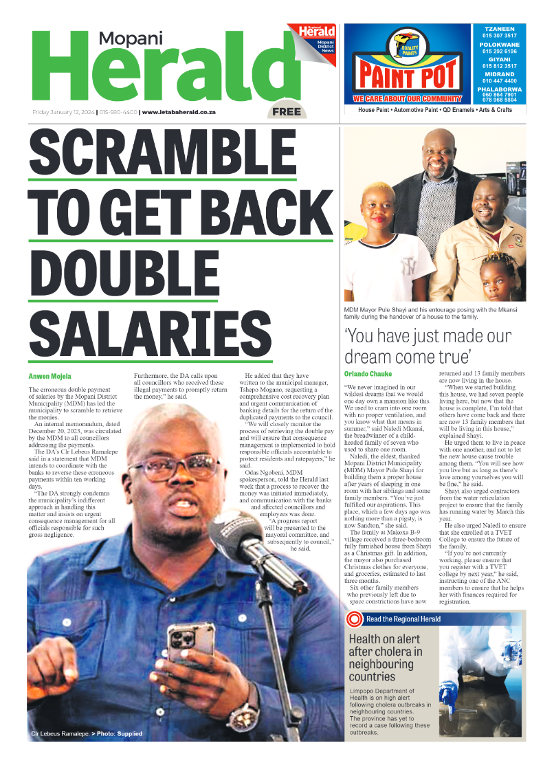 Mopani Herald page 1